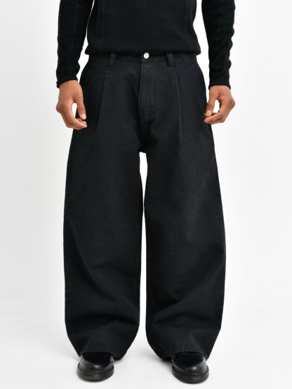 OKAYAMA PLEATED WIDE-LEG PANTS