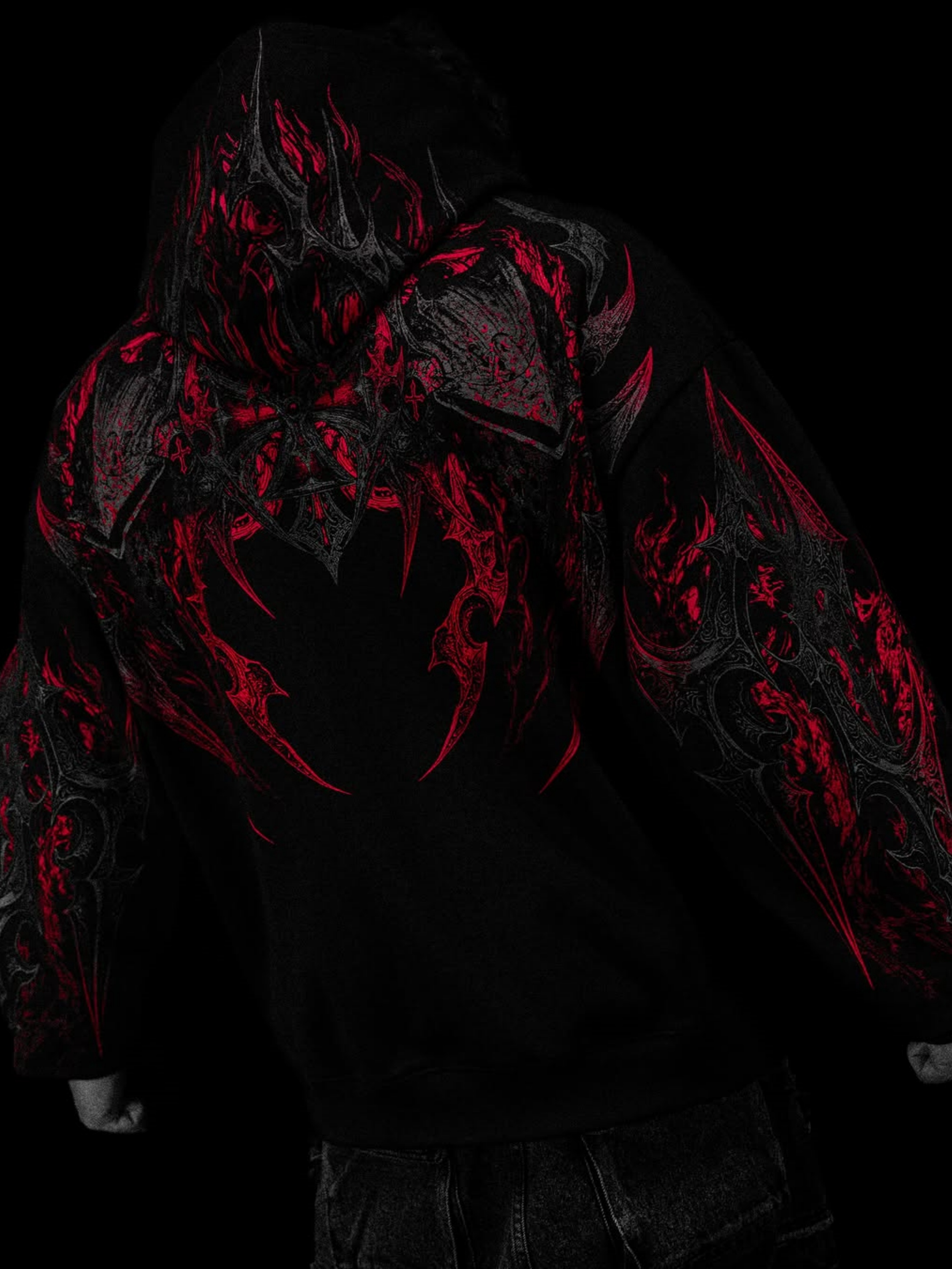 BERSERKER OVERSIZED ZIP-UP HOODIE
