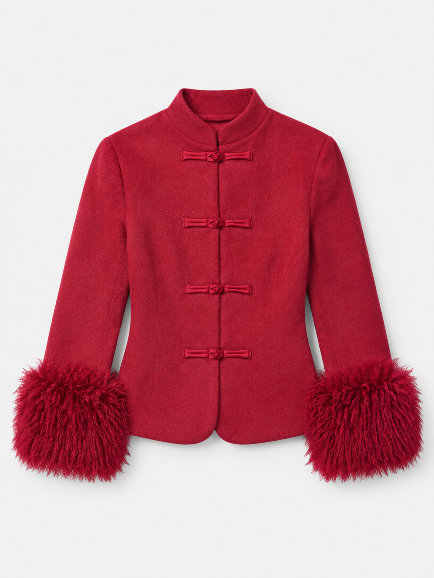 SUEDE FROG CLOSURE JACKET