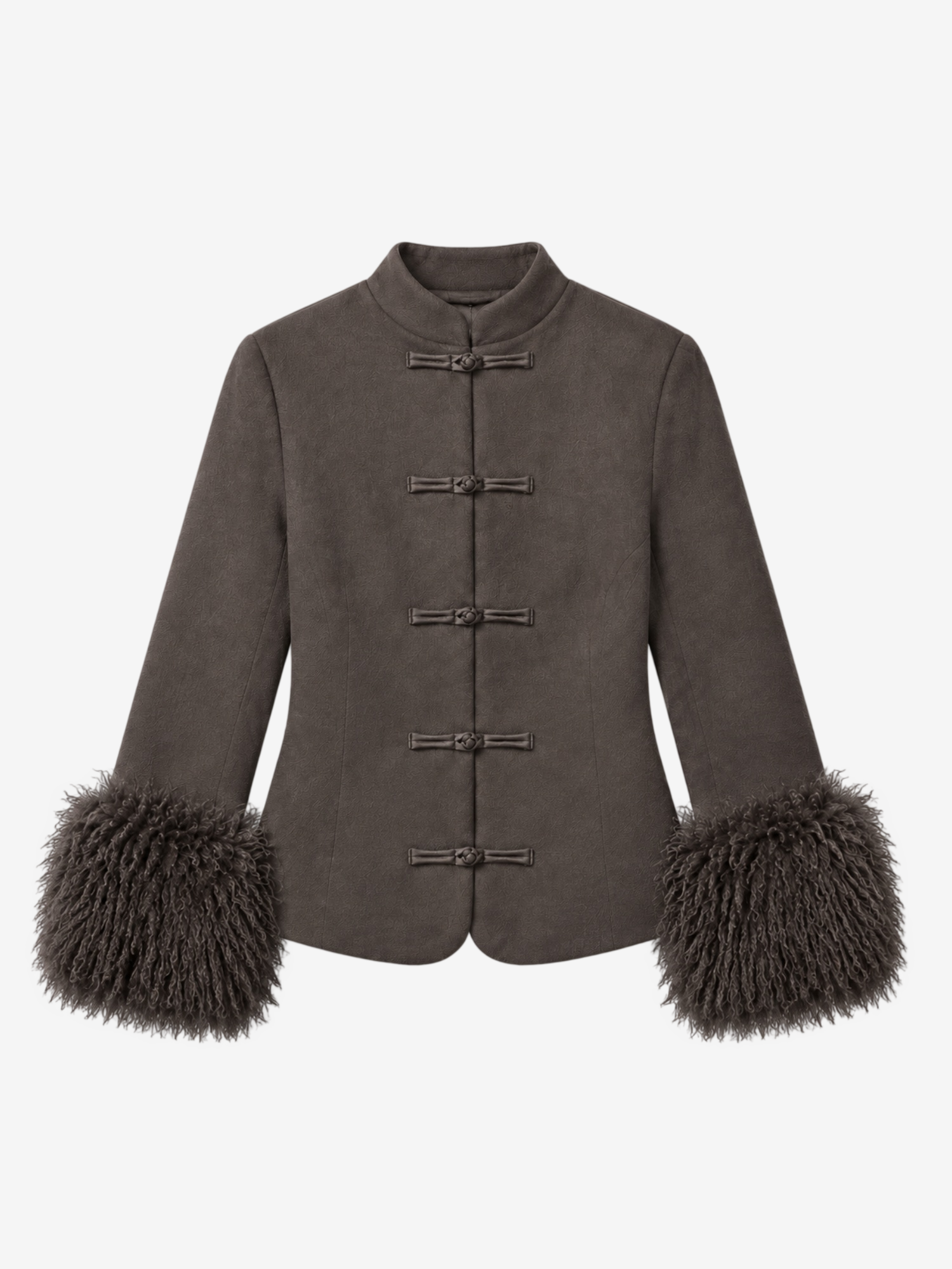 SUEDE FROG CLOSURE JACKET