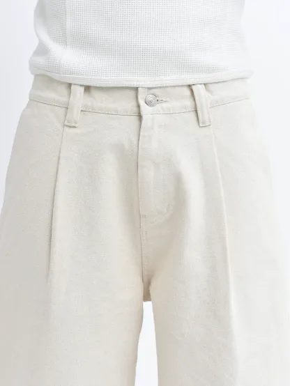 OKAYAMA PLEATED WIDE-LEG PANTS