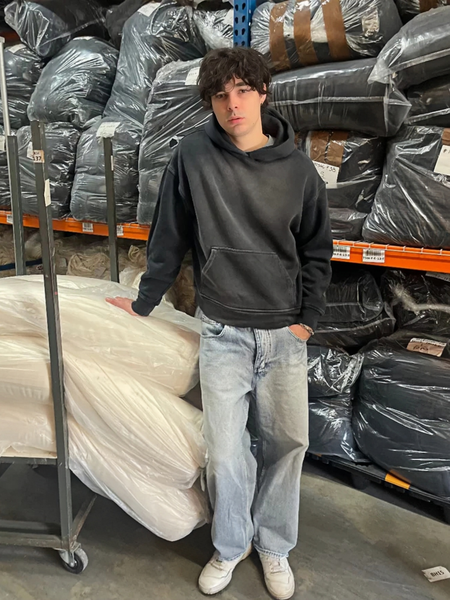 FADED COTTON HOODIE