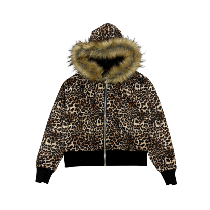 FUR ZIP HOODIE