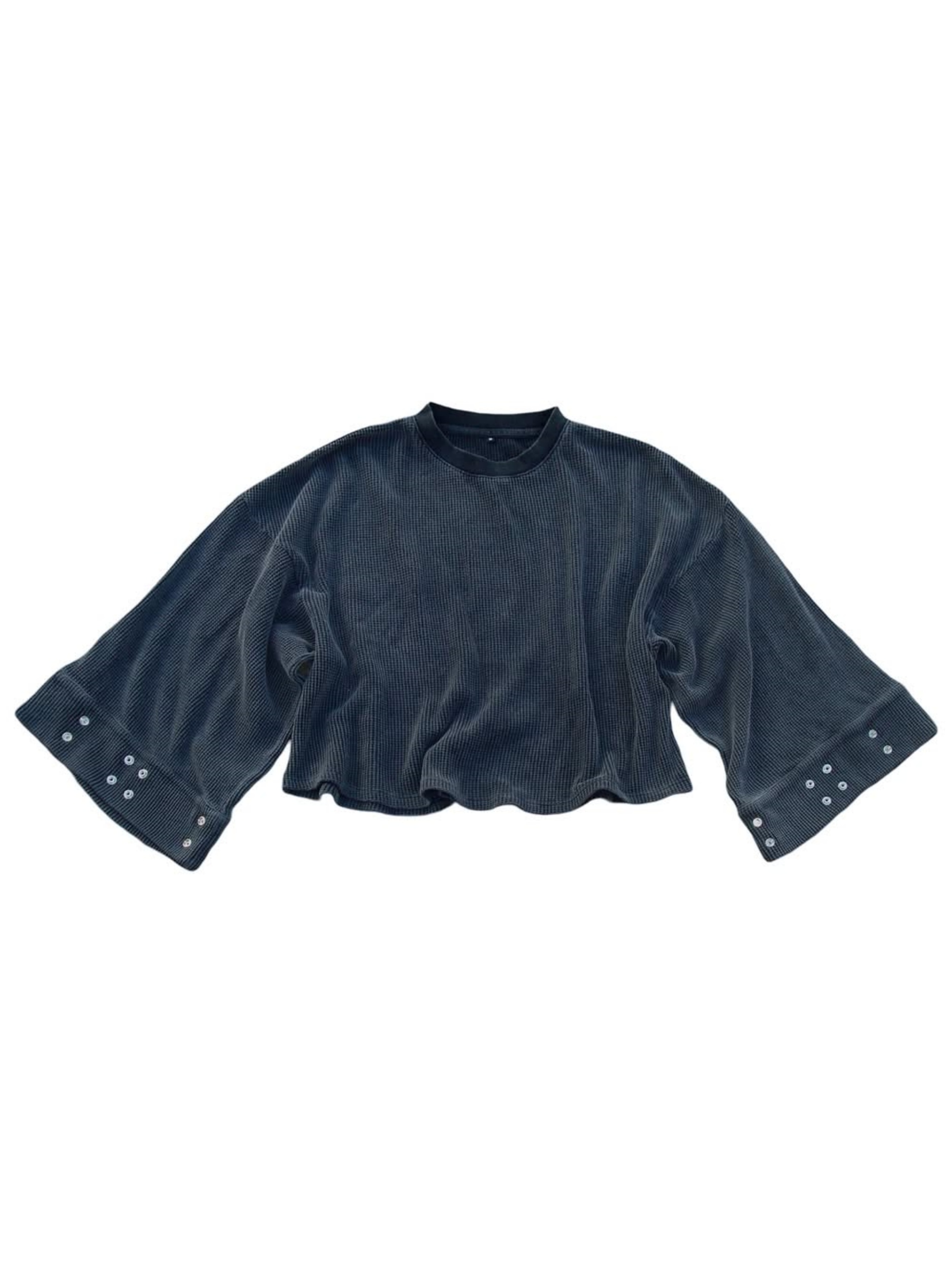 WIDE-CUFF WAFFLE LONG SLEEVE