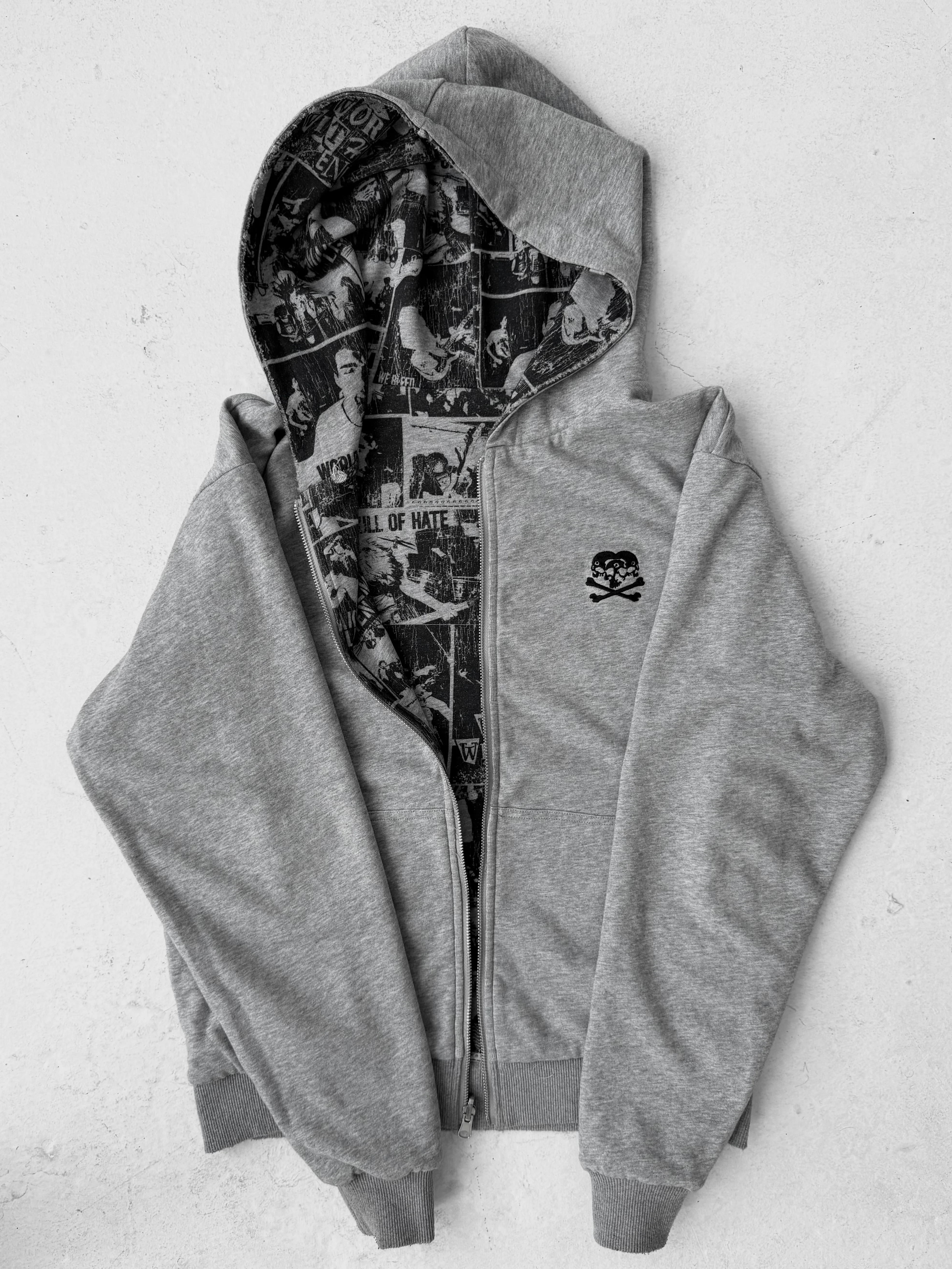 “Duality” Reversible Zip up Hoodie