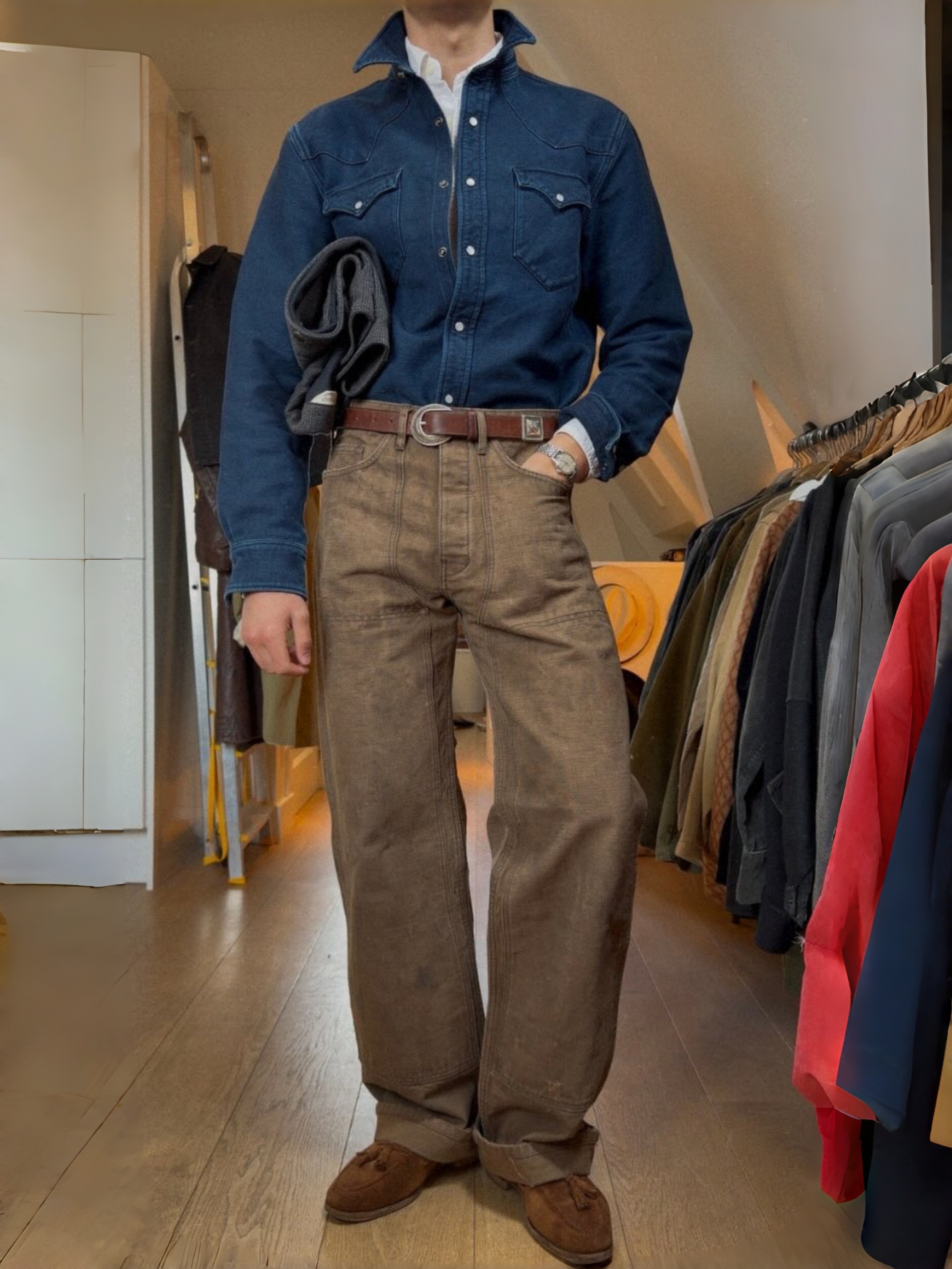 1880s-INSPIRED CANVAS TROUSERS