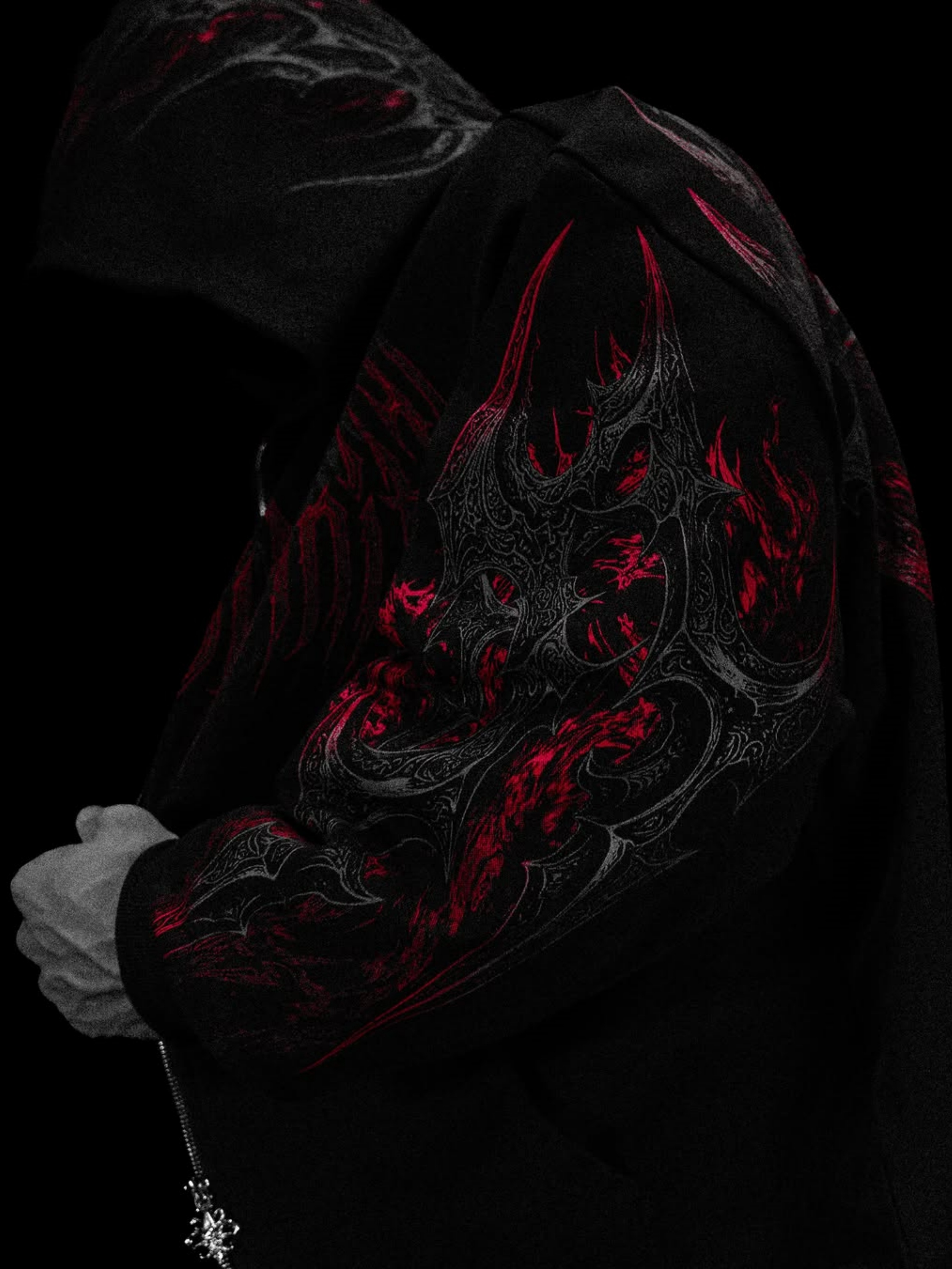 BERSERKER OVERSIZED ZIP-UP HOODIE