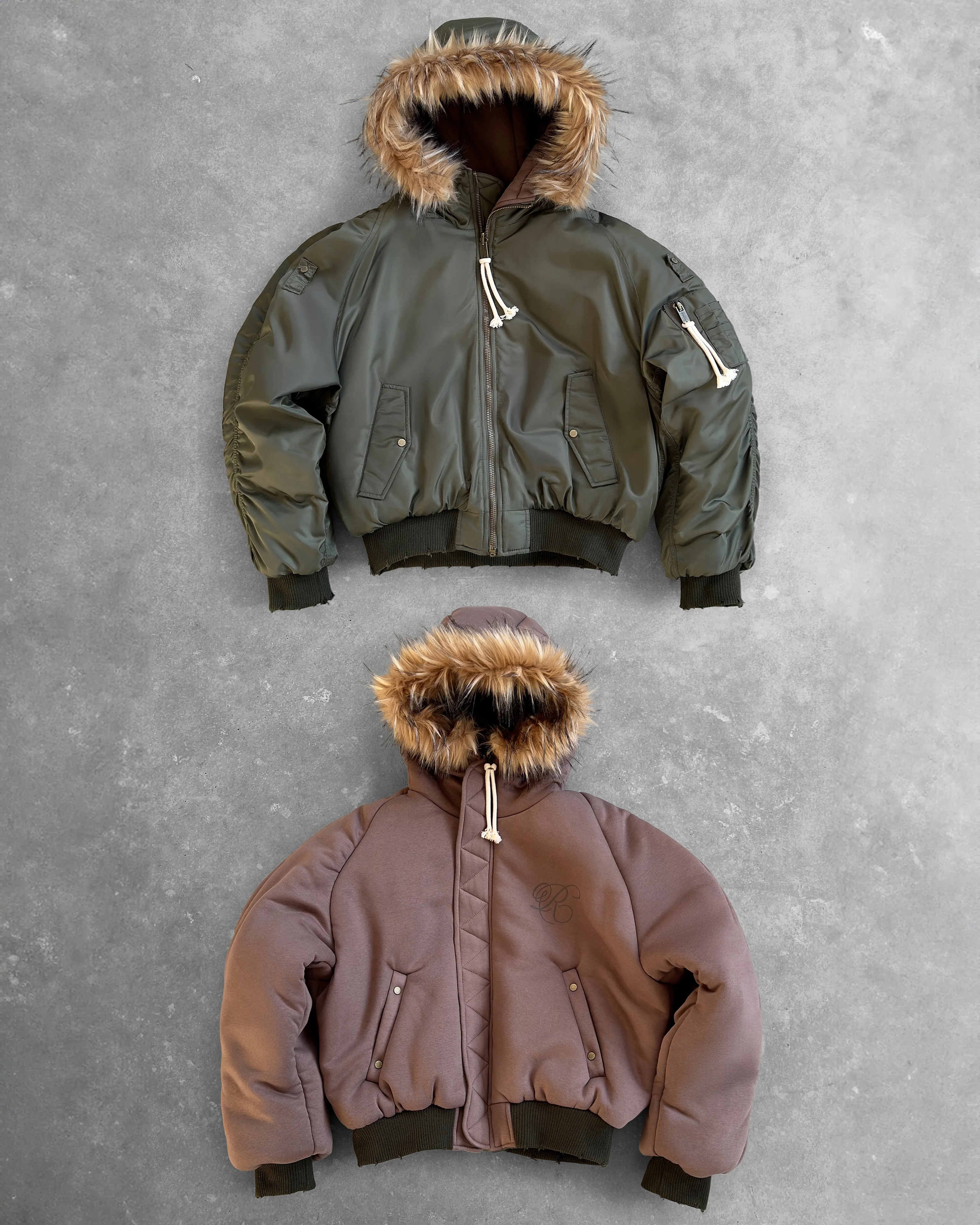 Reaven Black Fur Bomber Jacket