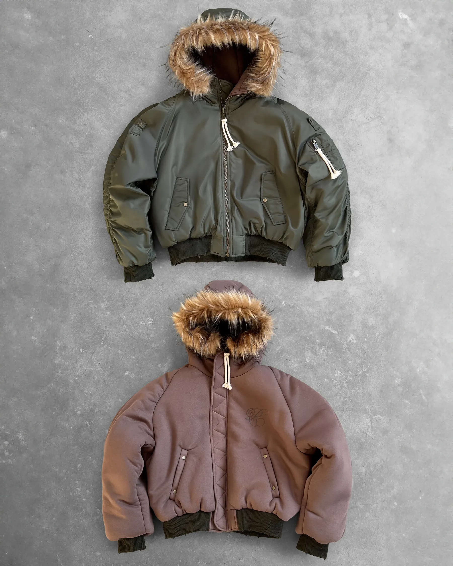 Reaven Black Fur Bomber Jacket