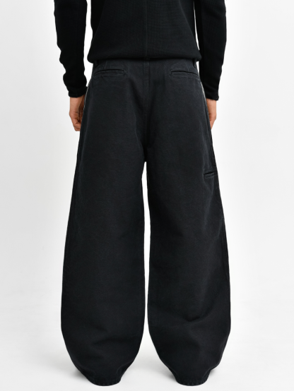 OKAYAMA PLEATED WIDE-LEG PANTS
