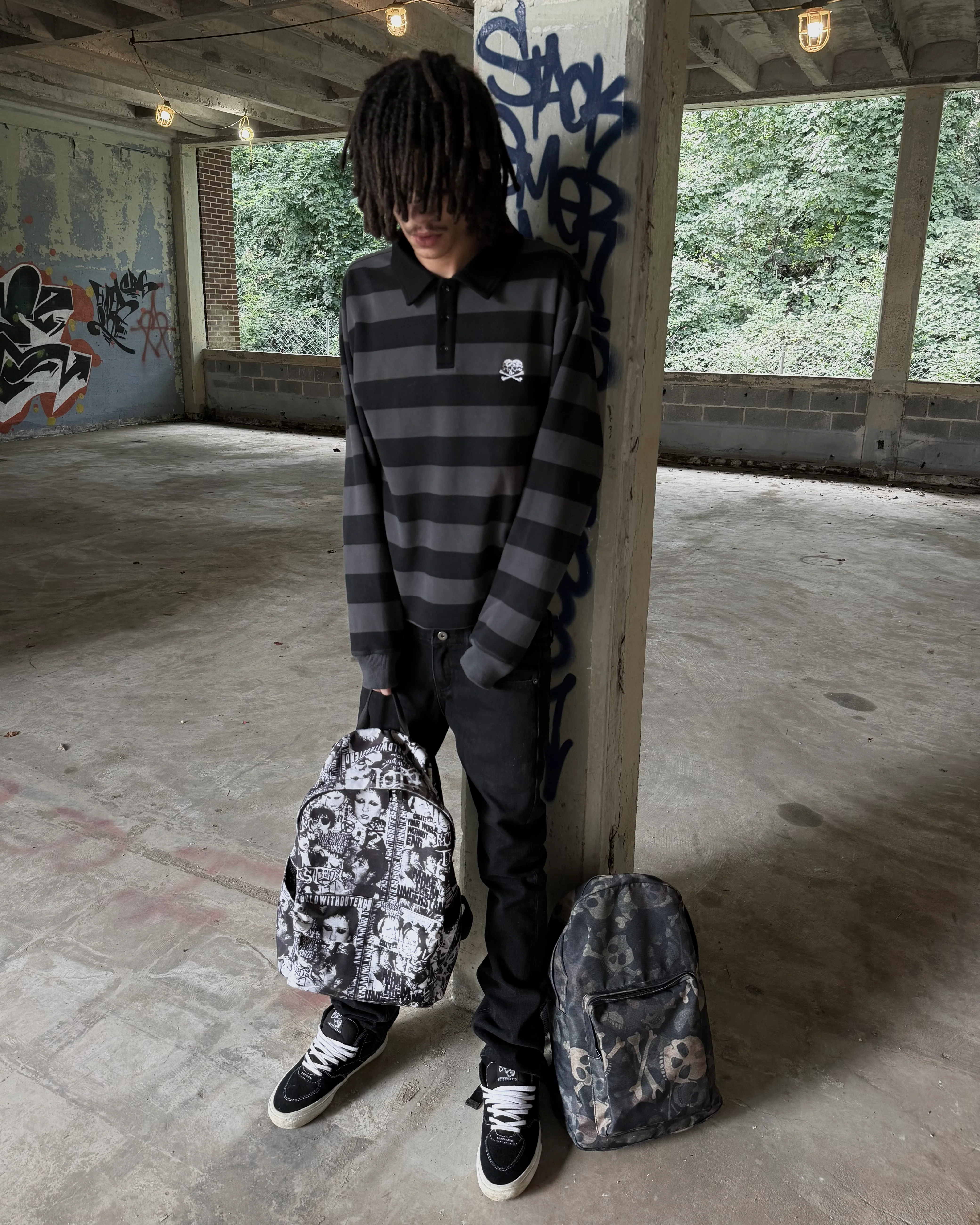 “Reject” Long Sleeve Polo