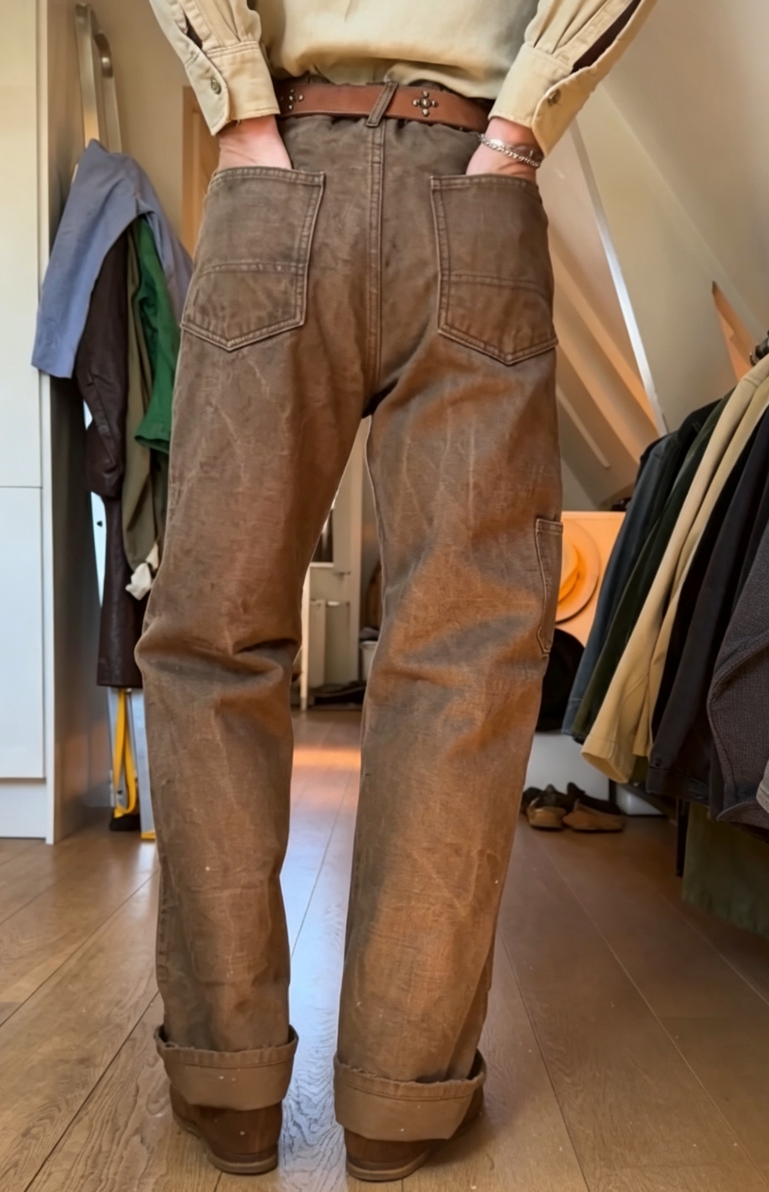 1880s-INSPIRED CANVAS TROUSERS