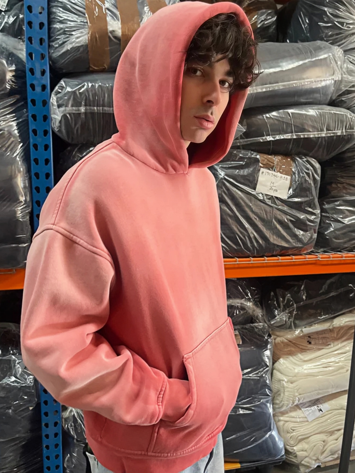 FADED COTTON HOODIE