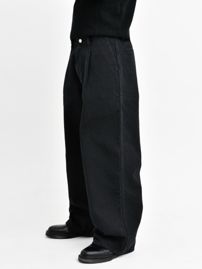 OKAYAMA PLEATED WIDE-LEG PANTS