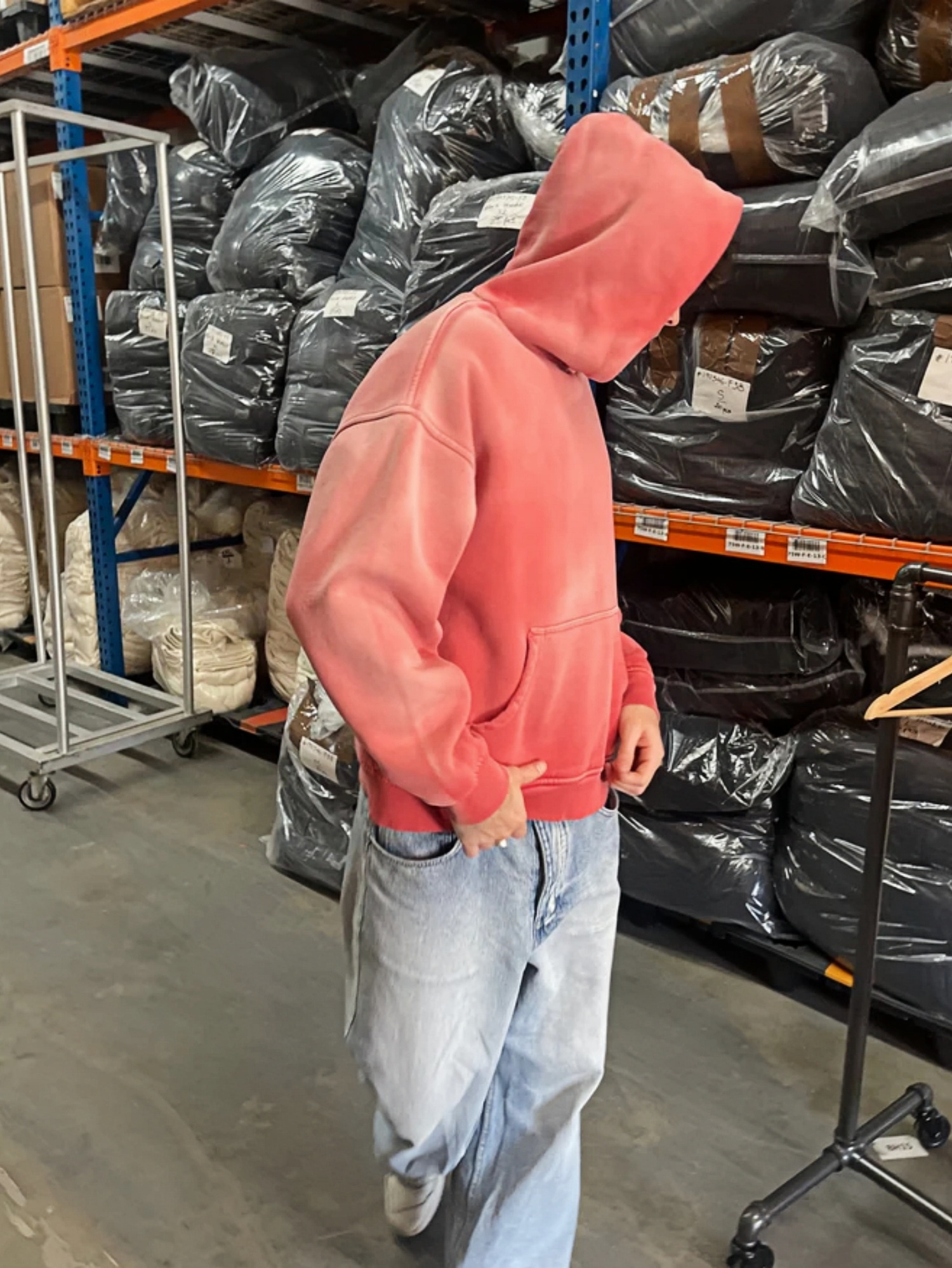 FADED COTTON HOODIE