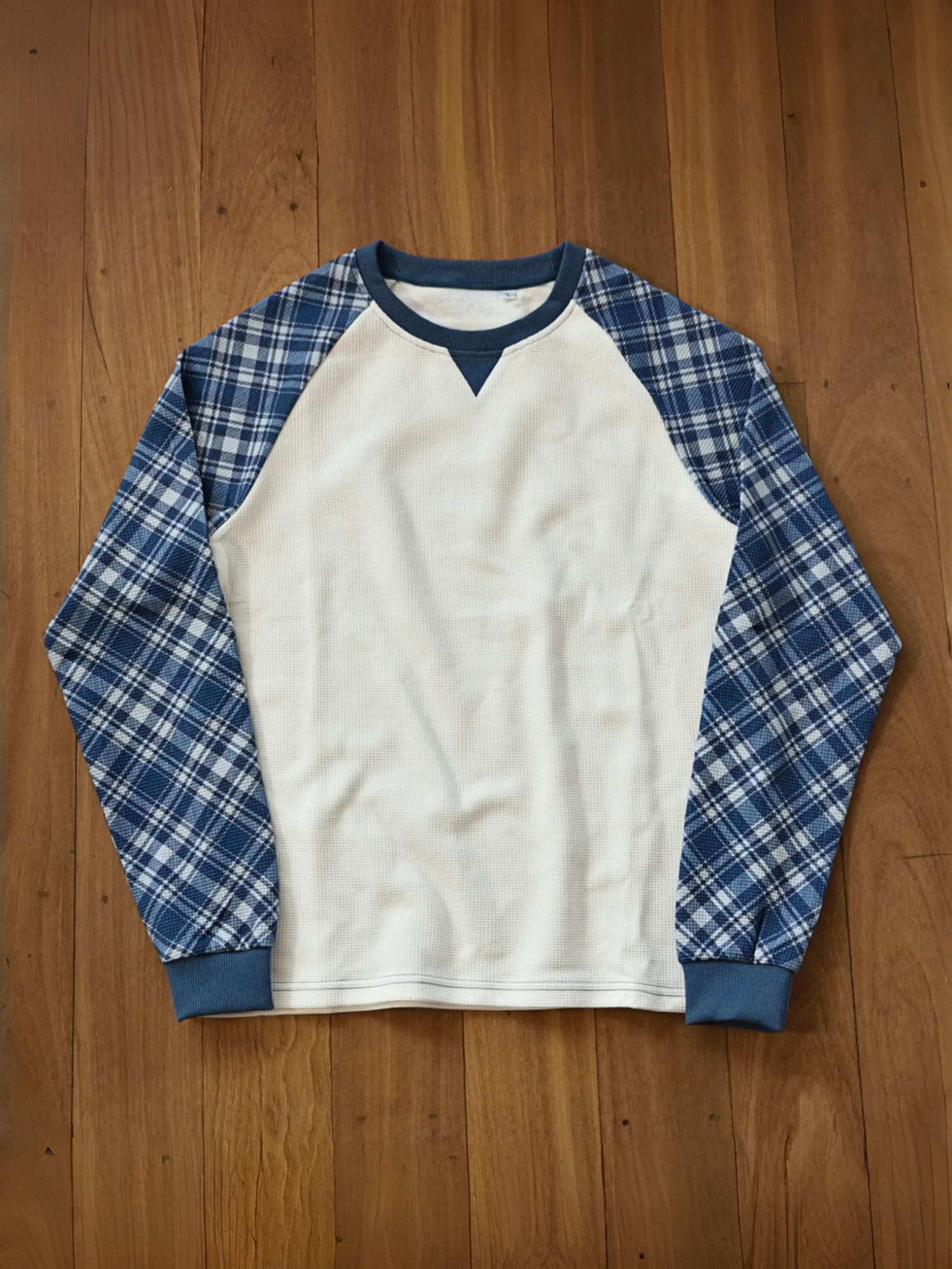 WAFFLE PATCHWORK LONG SLEEVE 