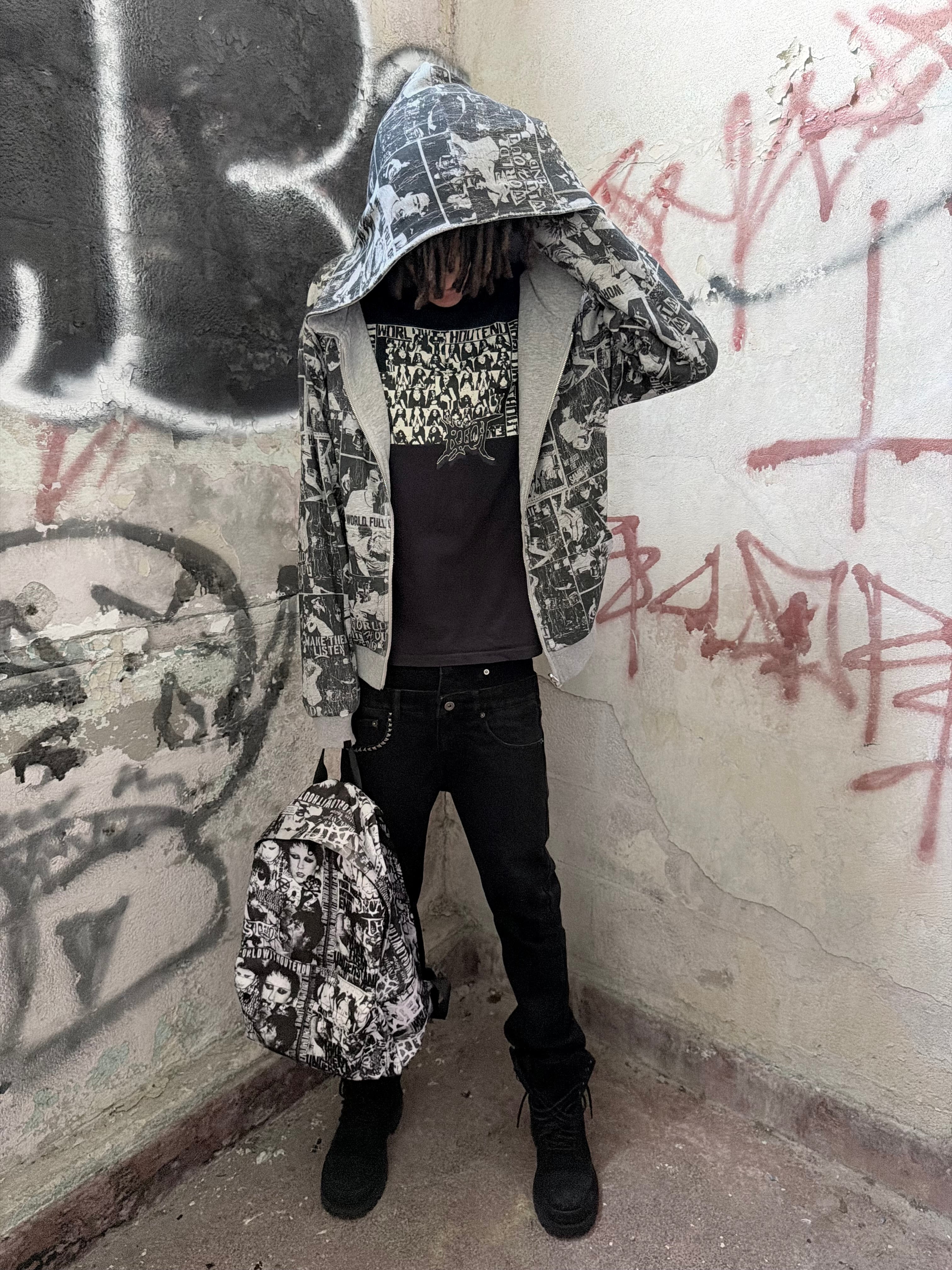 “Duality” Reversible Zip up Hoodie