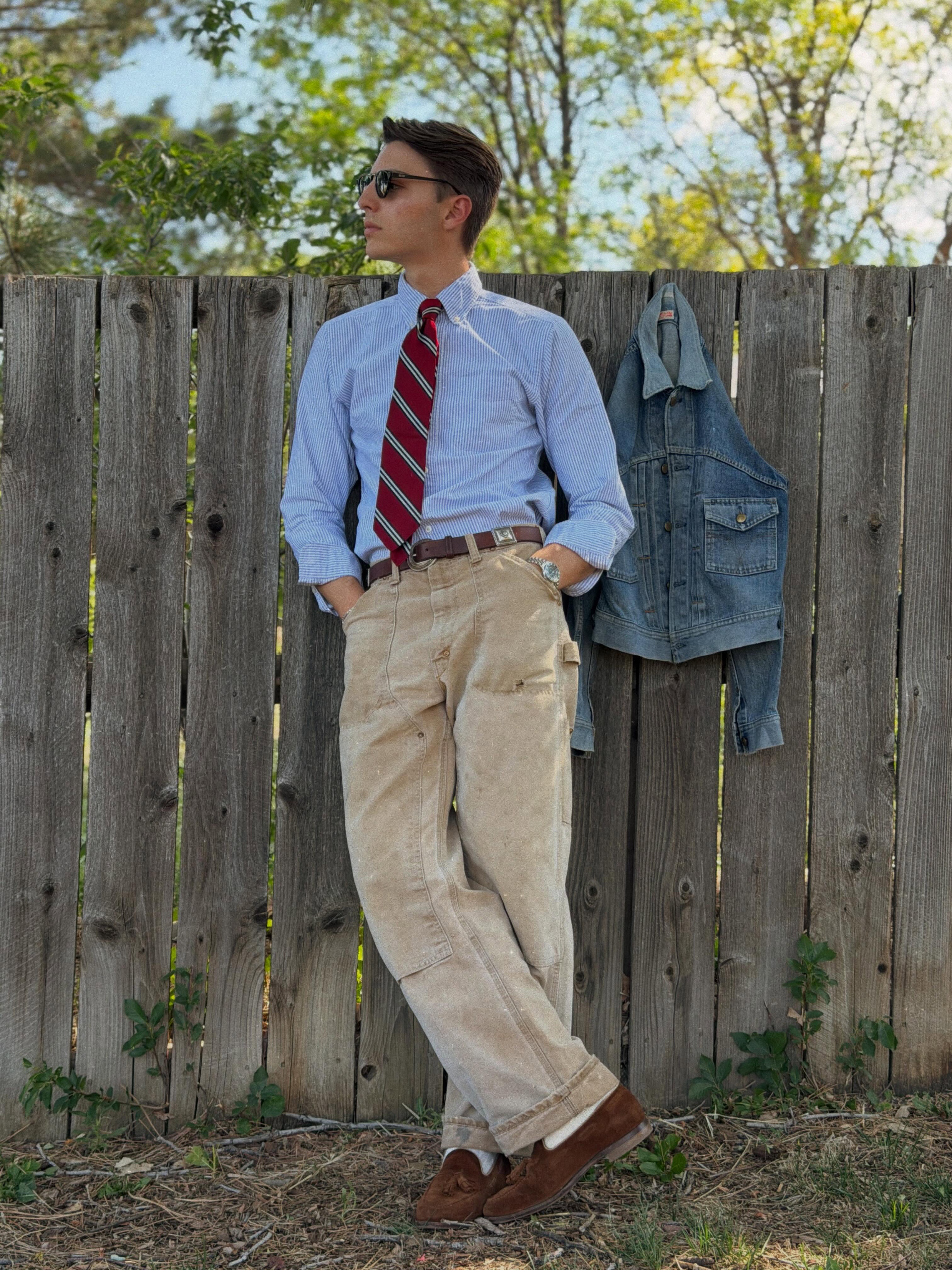 1880s-INSPIRED CANVAS TROUSERS