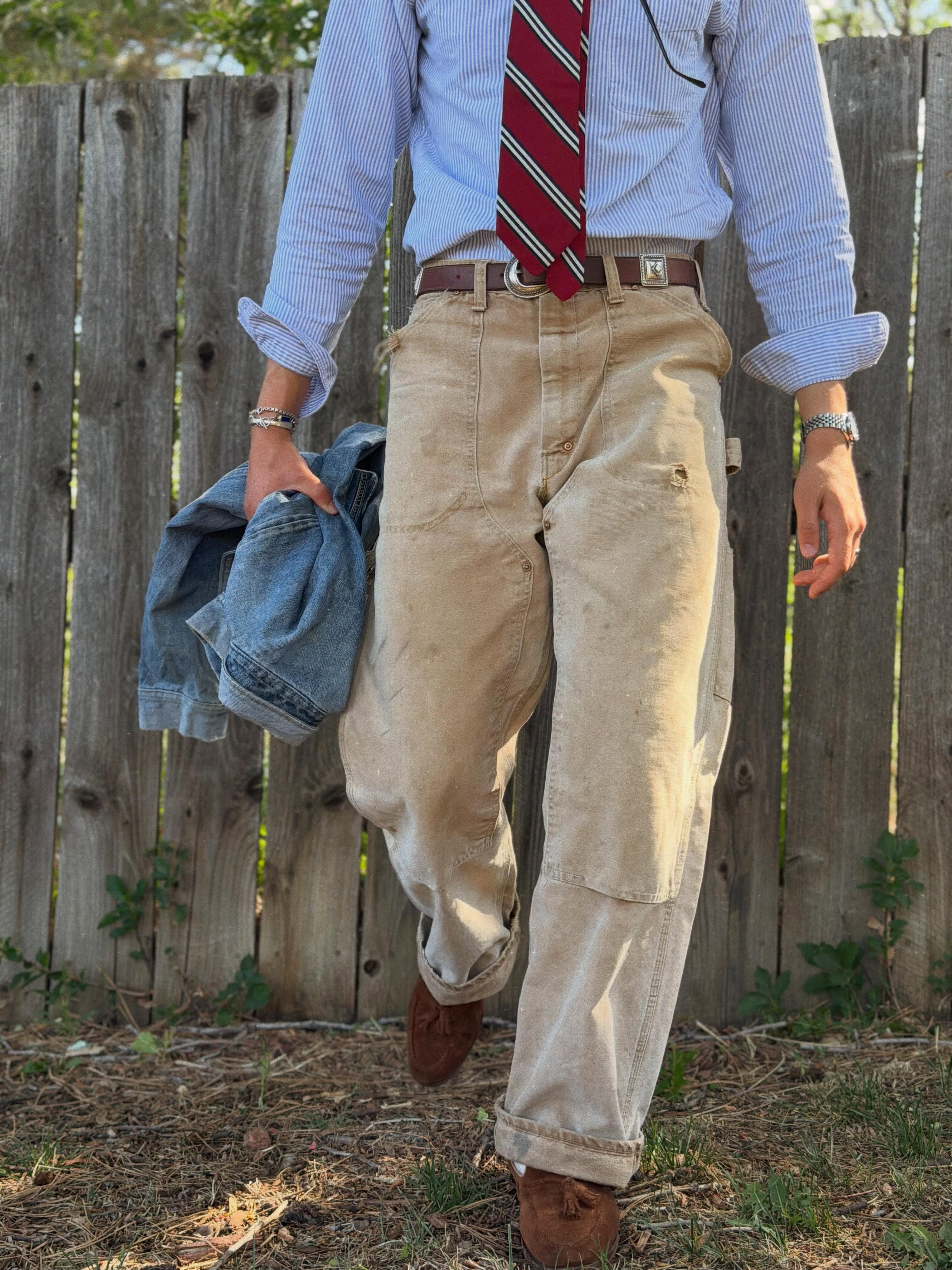 1880s-INSPIRED CANVAS TROUSERS