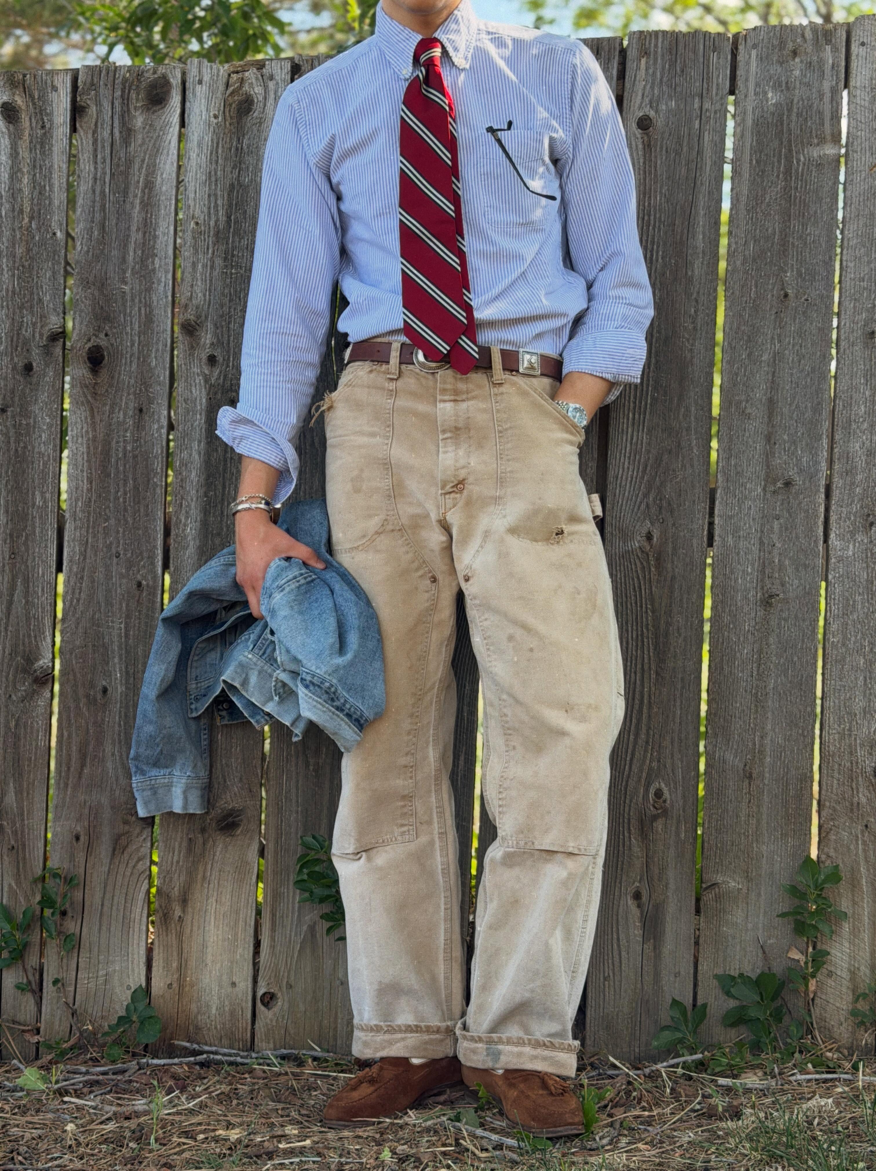 1880s-INSPIRED CANVAS TROUSERS