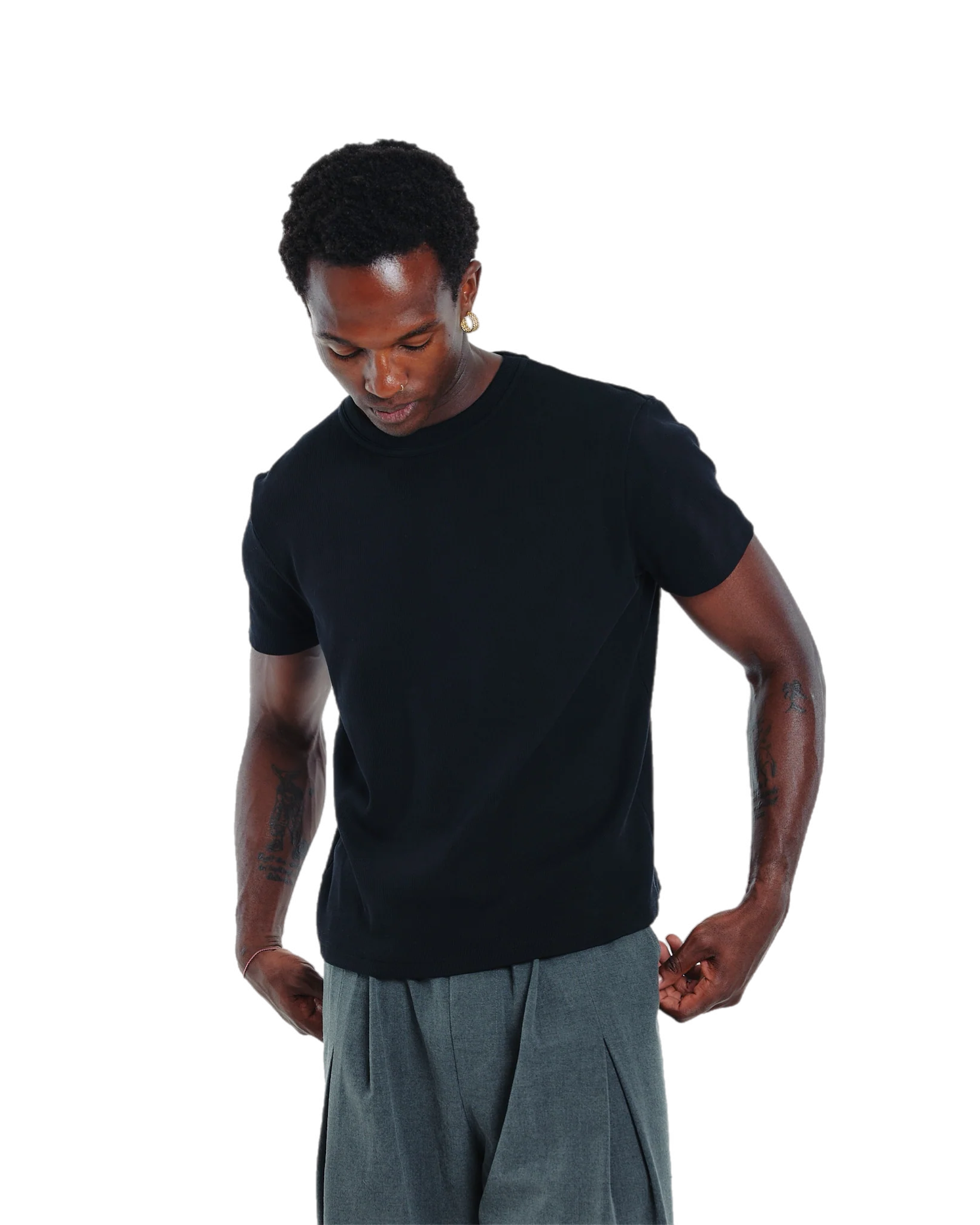 Ribbed t-shirt (white)