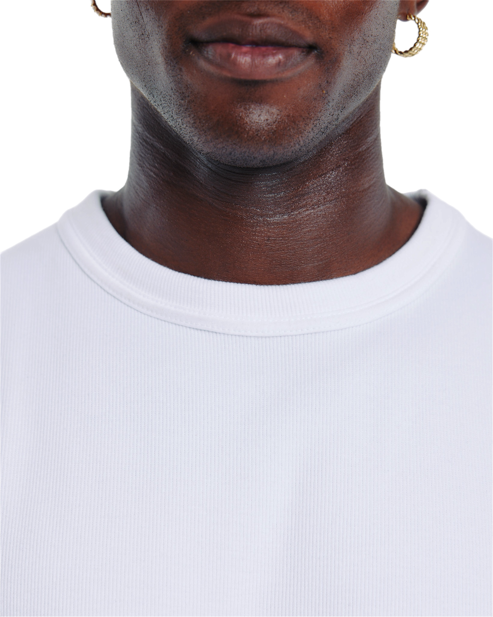 Ribbed t-shirt (white)