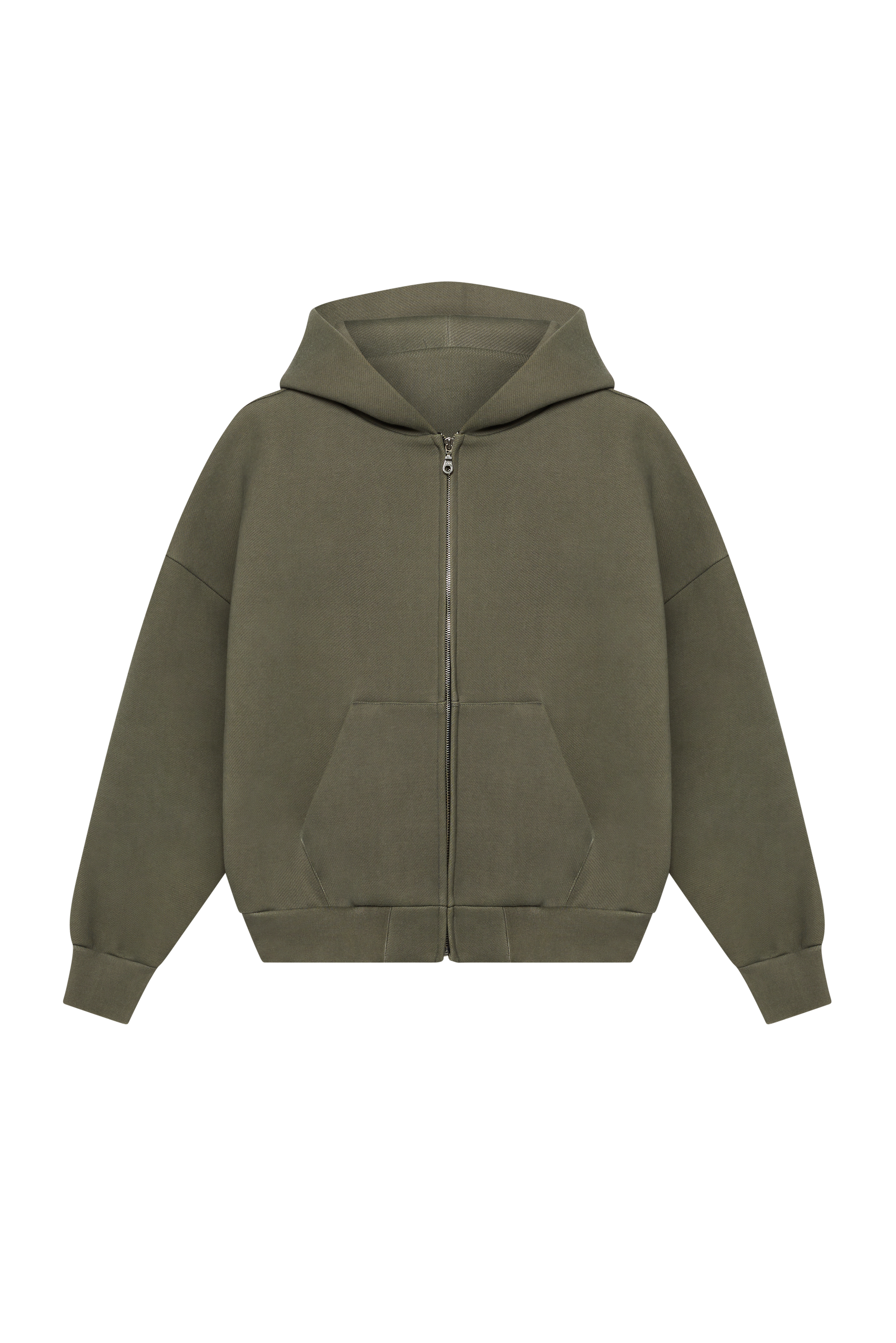 610 GSM MONOCHROME ZIPPED HOODIE