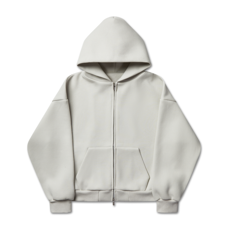 610 GSM MONOCHROME ZIPPED HOODIE