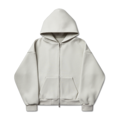 610 GSM MONOCHROME ZIPPED HOODIE