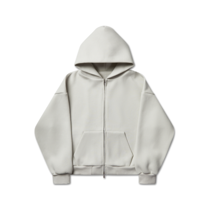 610 GSM MONOCHROME ZIPPED HOODIE