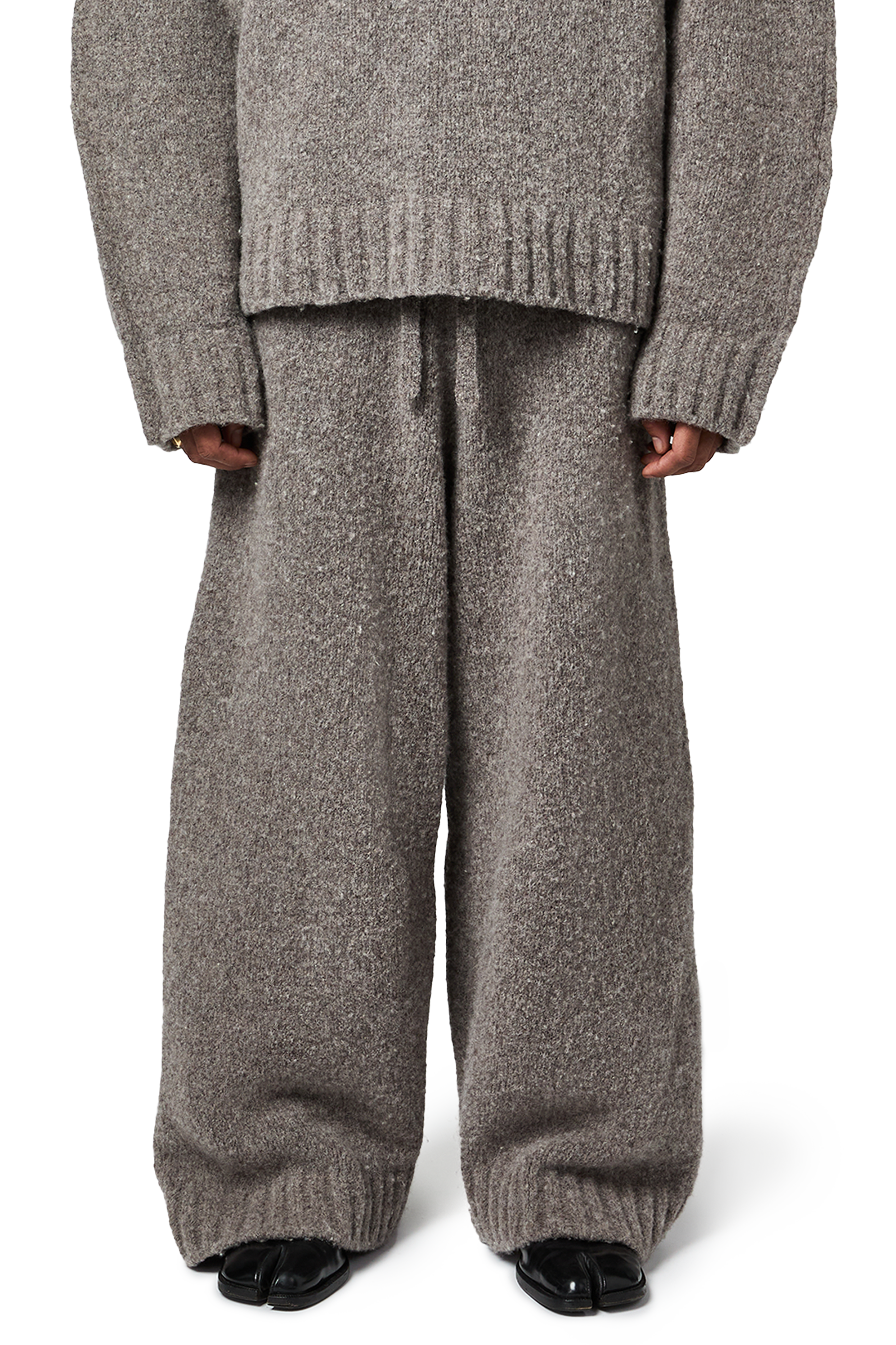 WOOL-KNIT PANTS