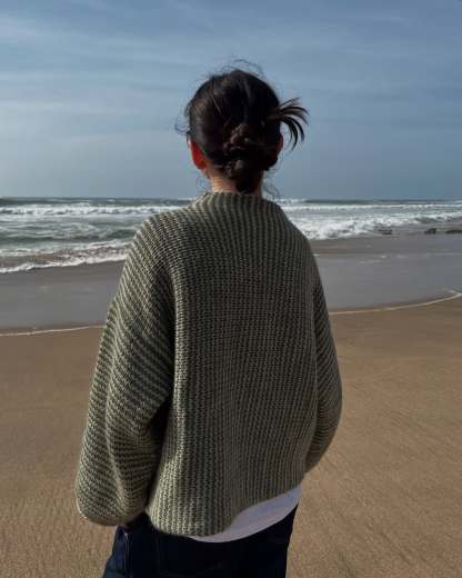 LINEA GEM BUTTON CARDIGAN