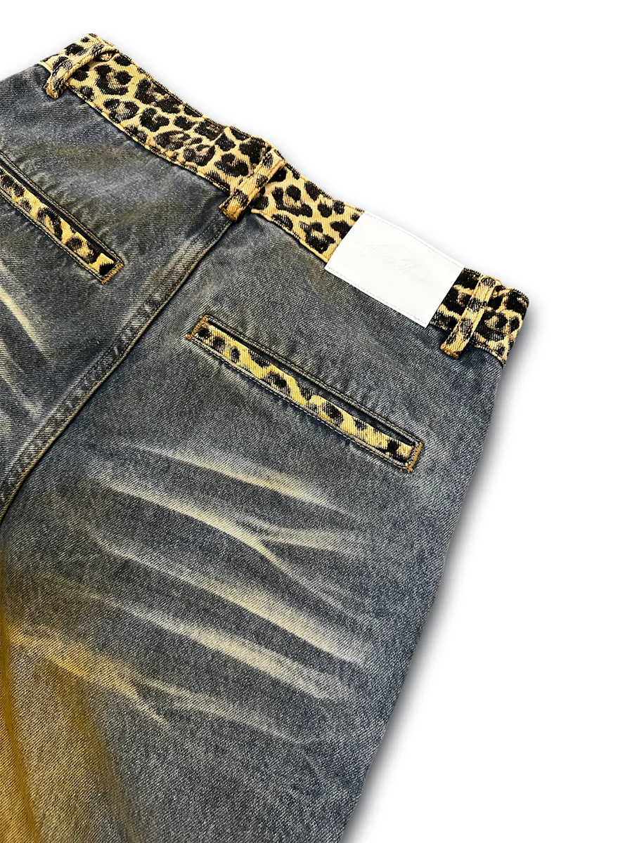 LEOPARD PRINT JEANS