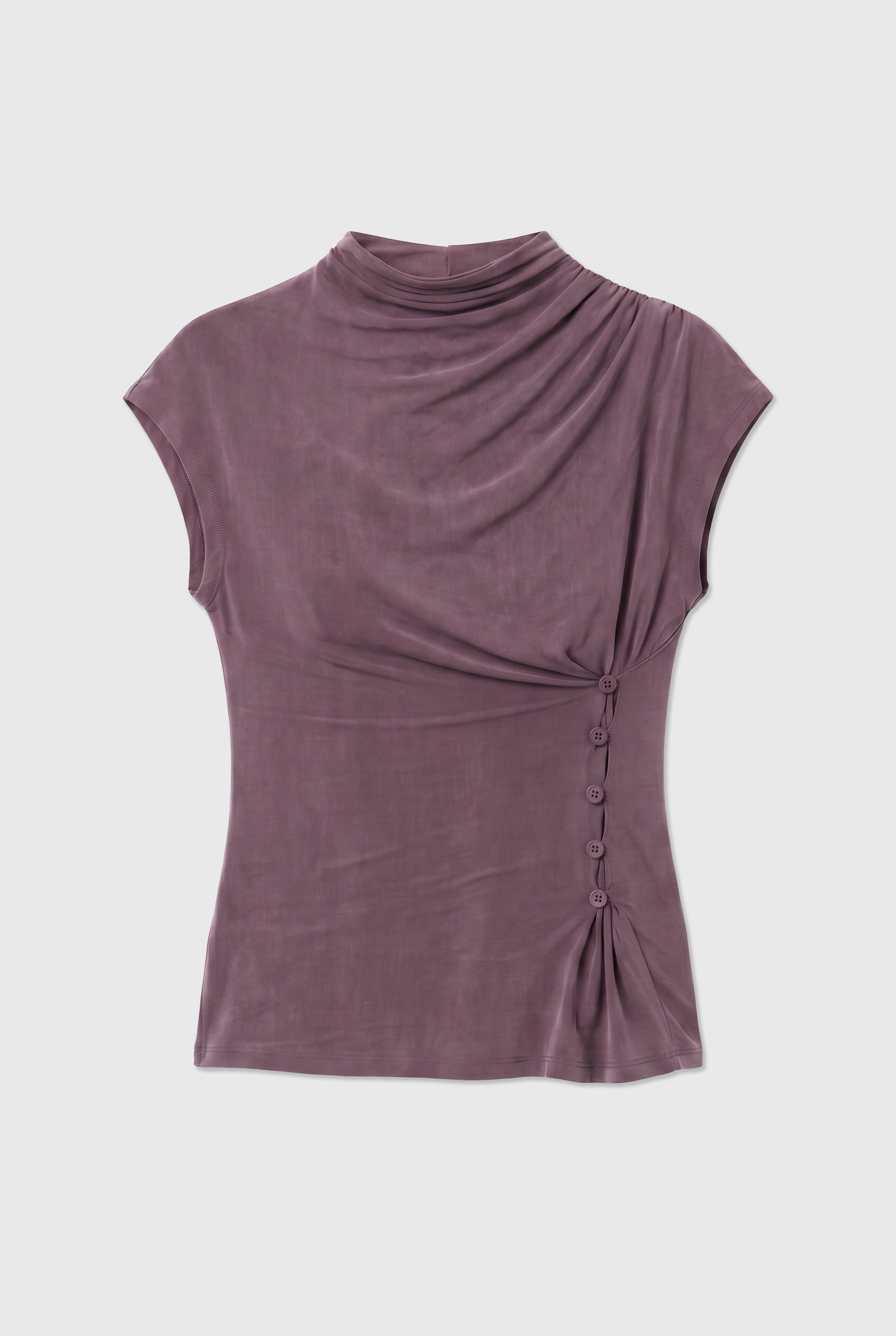 Kylie Button Top | Purple