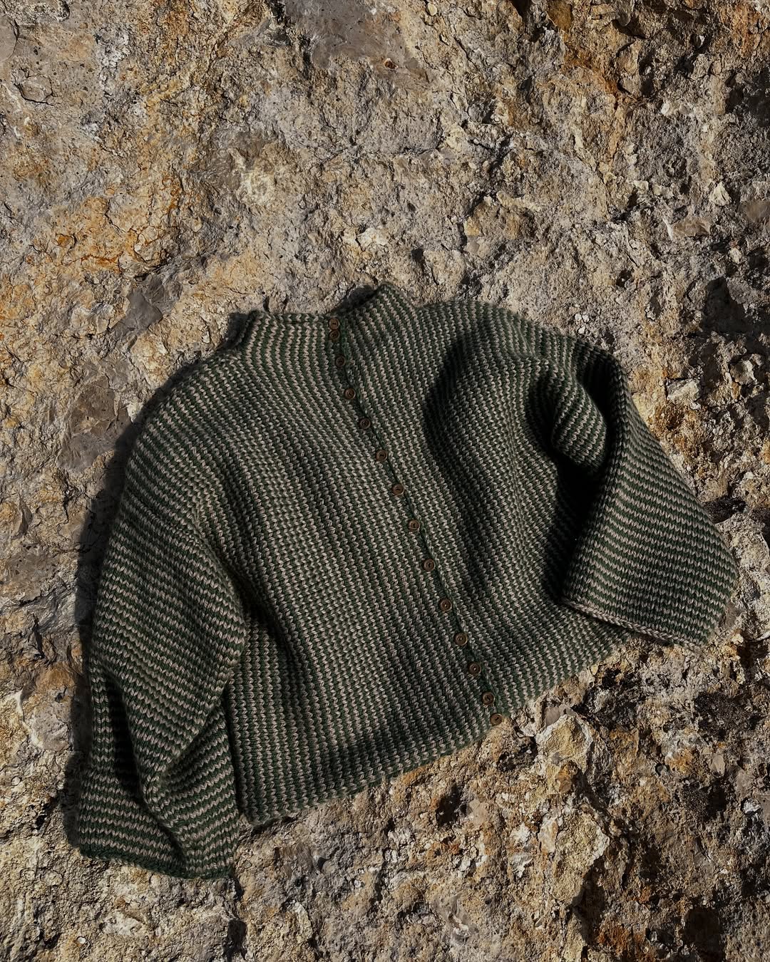 LINEA GEM BUTTON CARDIGAN