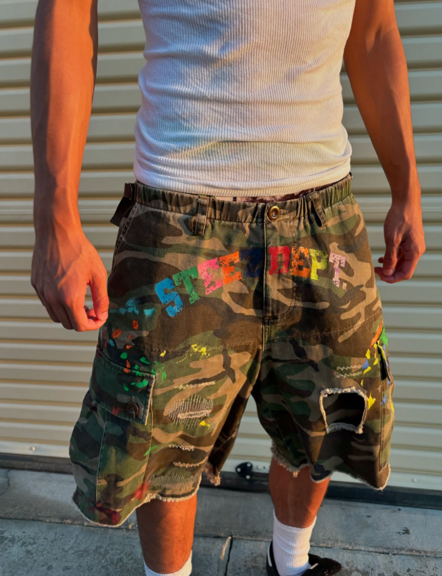 SPLATTER CAMO SHORTS