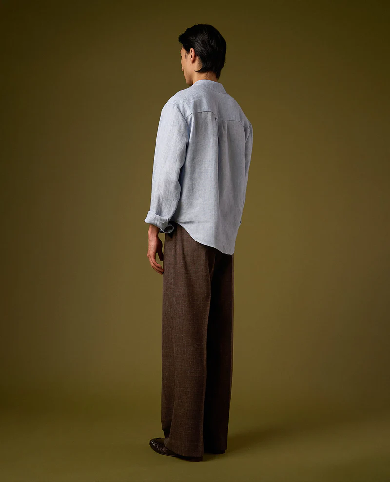 LINEN PLEATED TROUSERS V2
