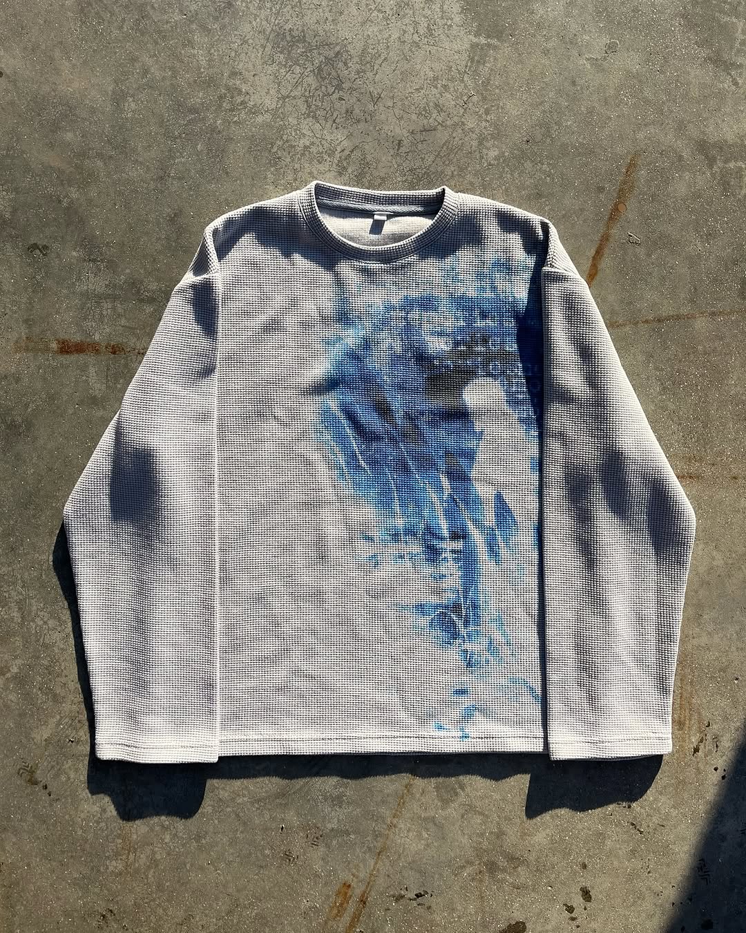 "MEMORIES" WAFFLE LONG SLEEVE