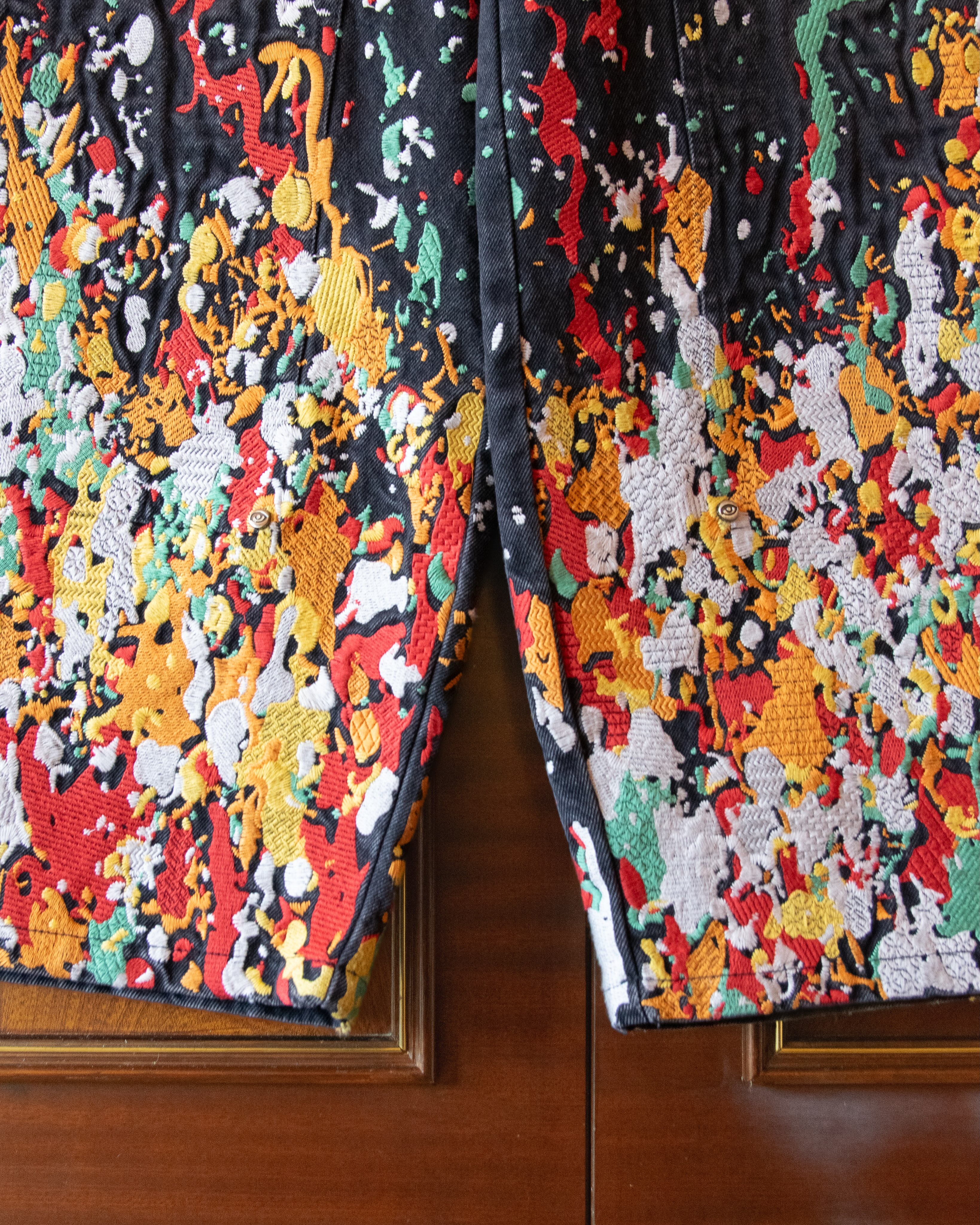 Splatter Stitch Pants