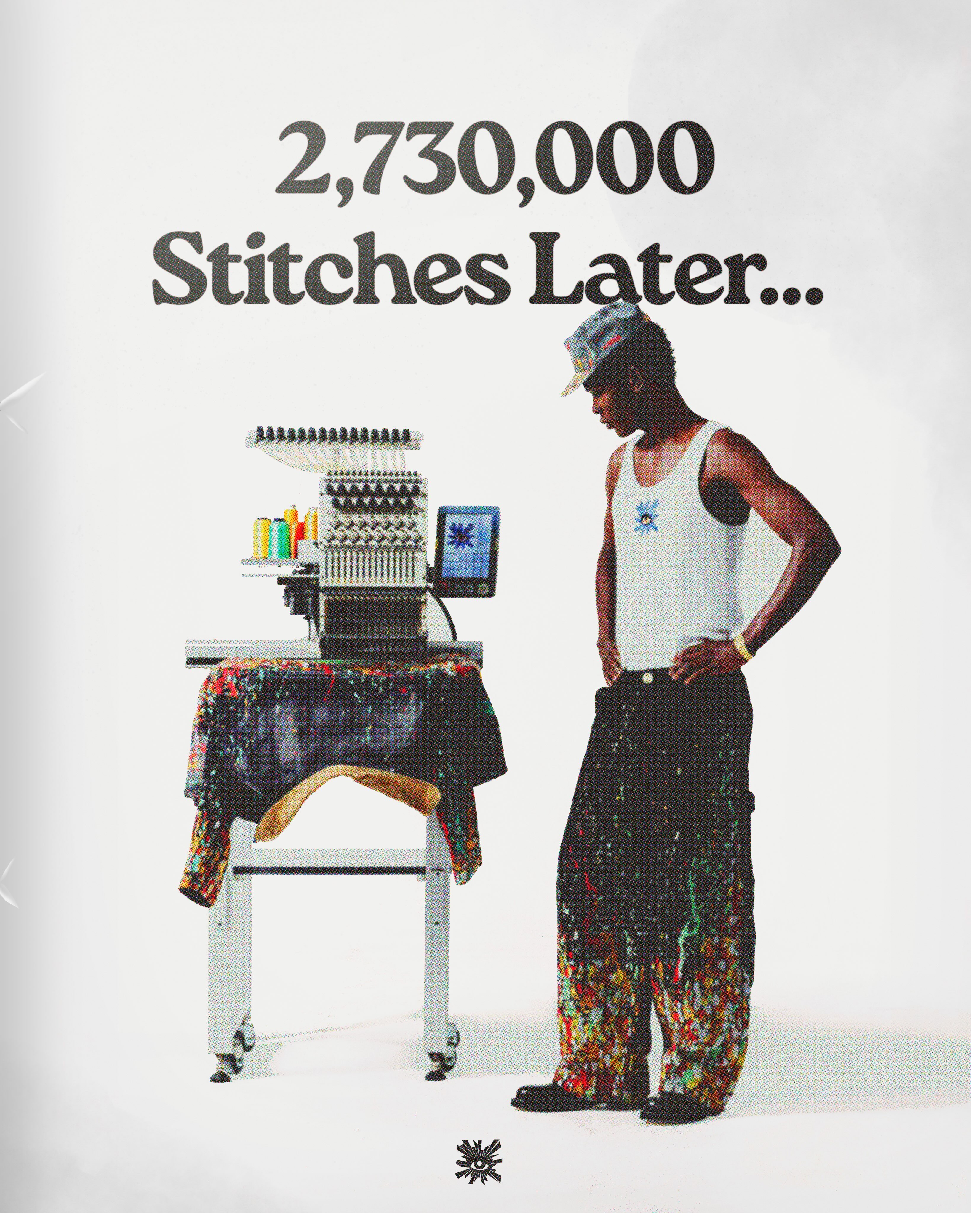 Splatter Stitch Pants