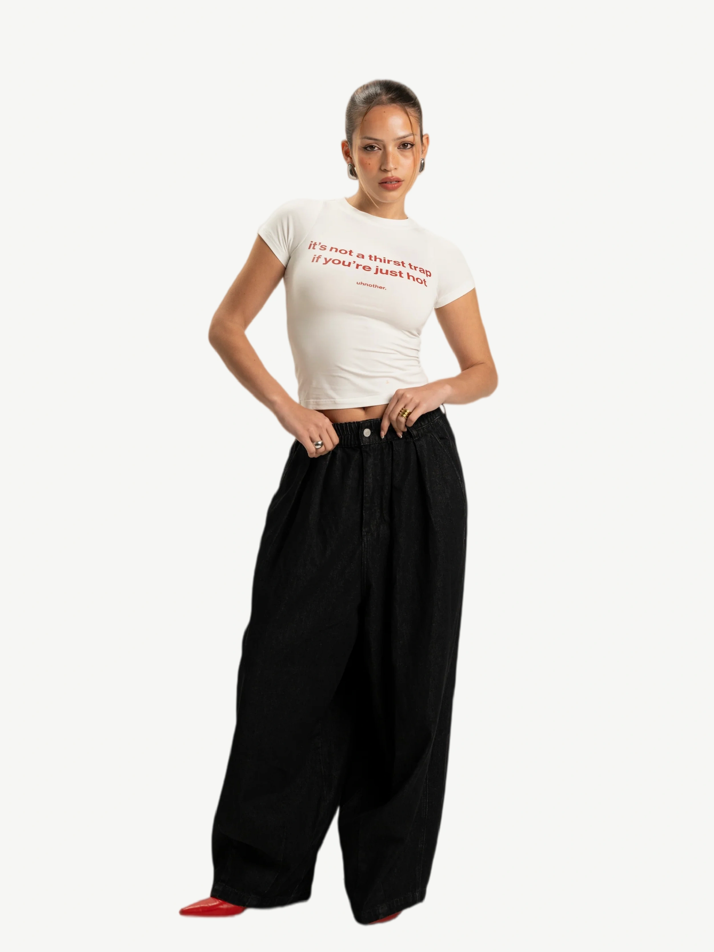 Balloon Denim Jeans | Black