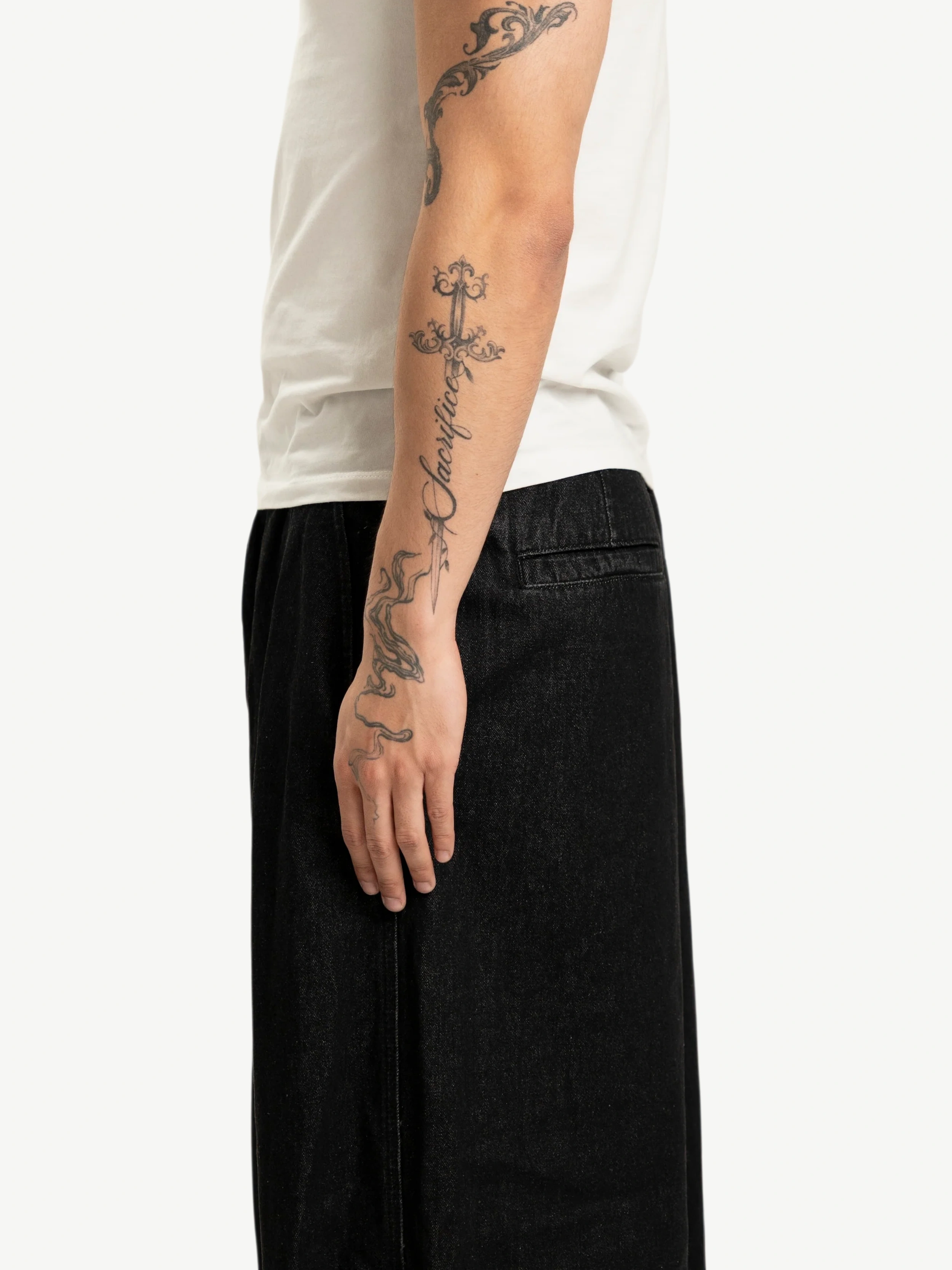 Balloon Denim Jeans | Black