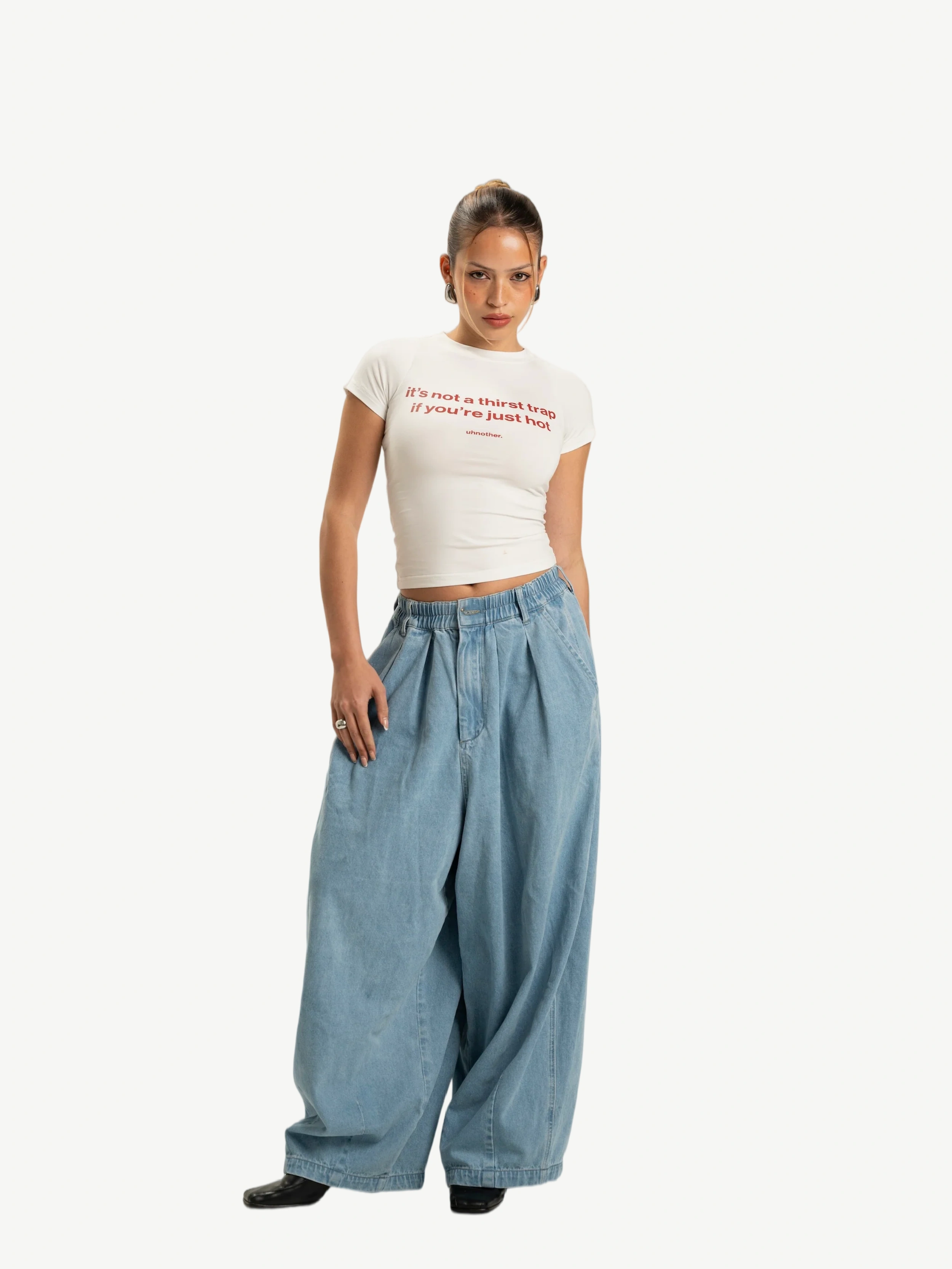 Balloon Denim Jeans | Blue