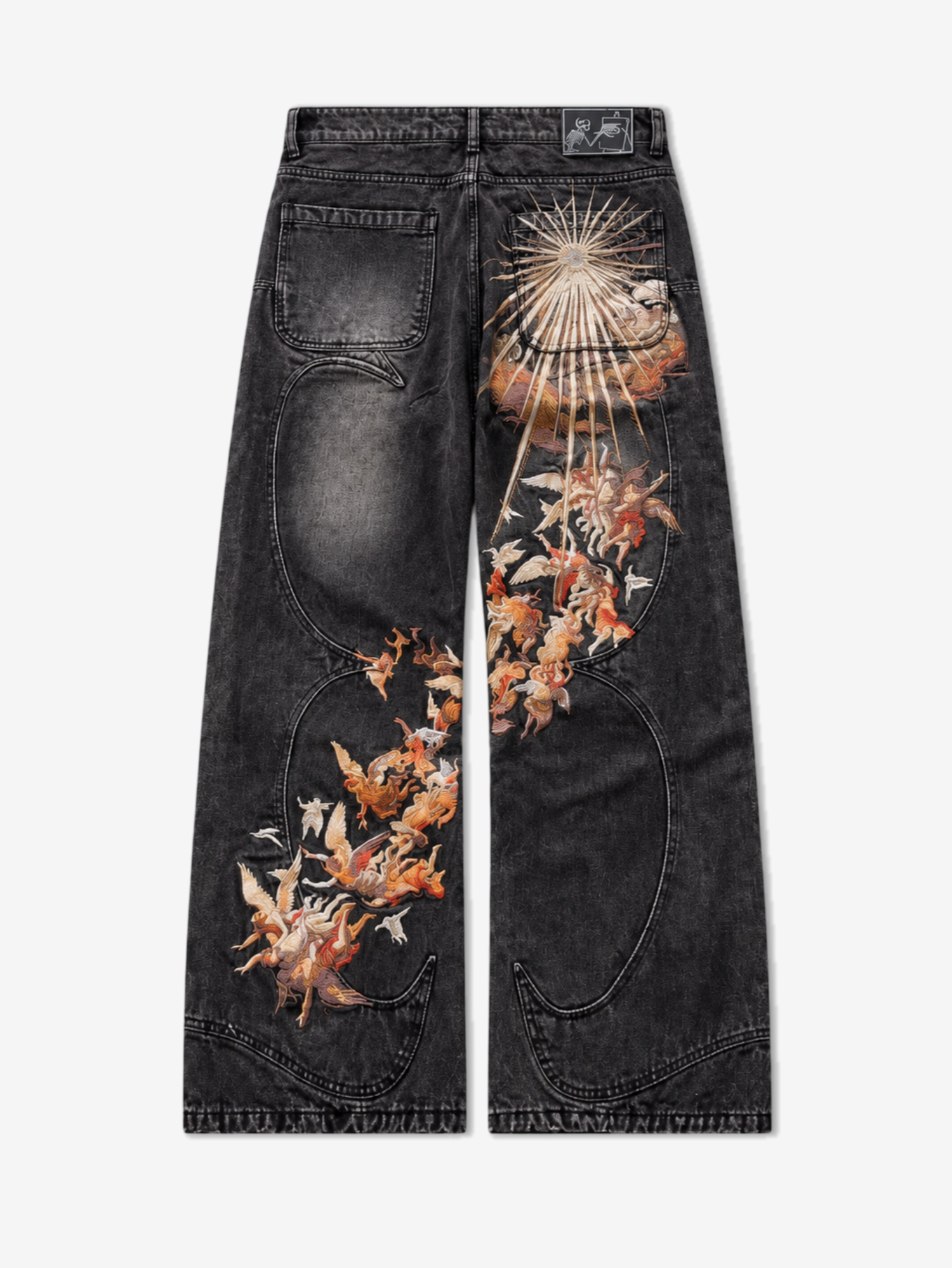 DENIM CELESTIAL CURVED SEAM JEANS
