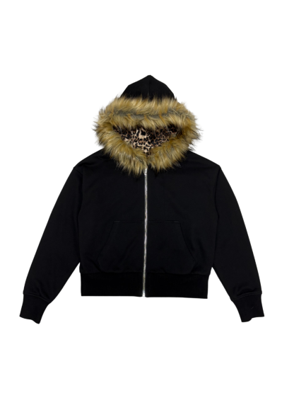 FUR ZIP HOODIE