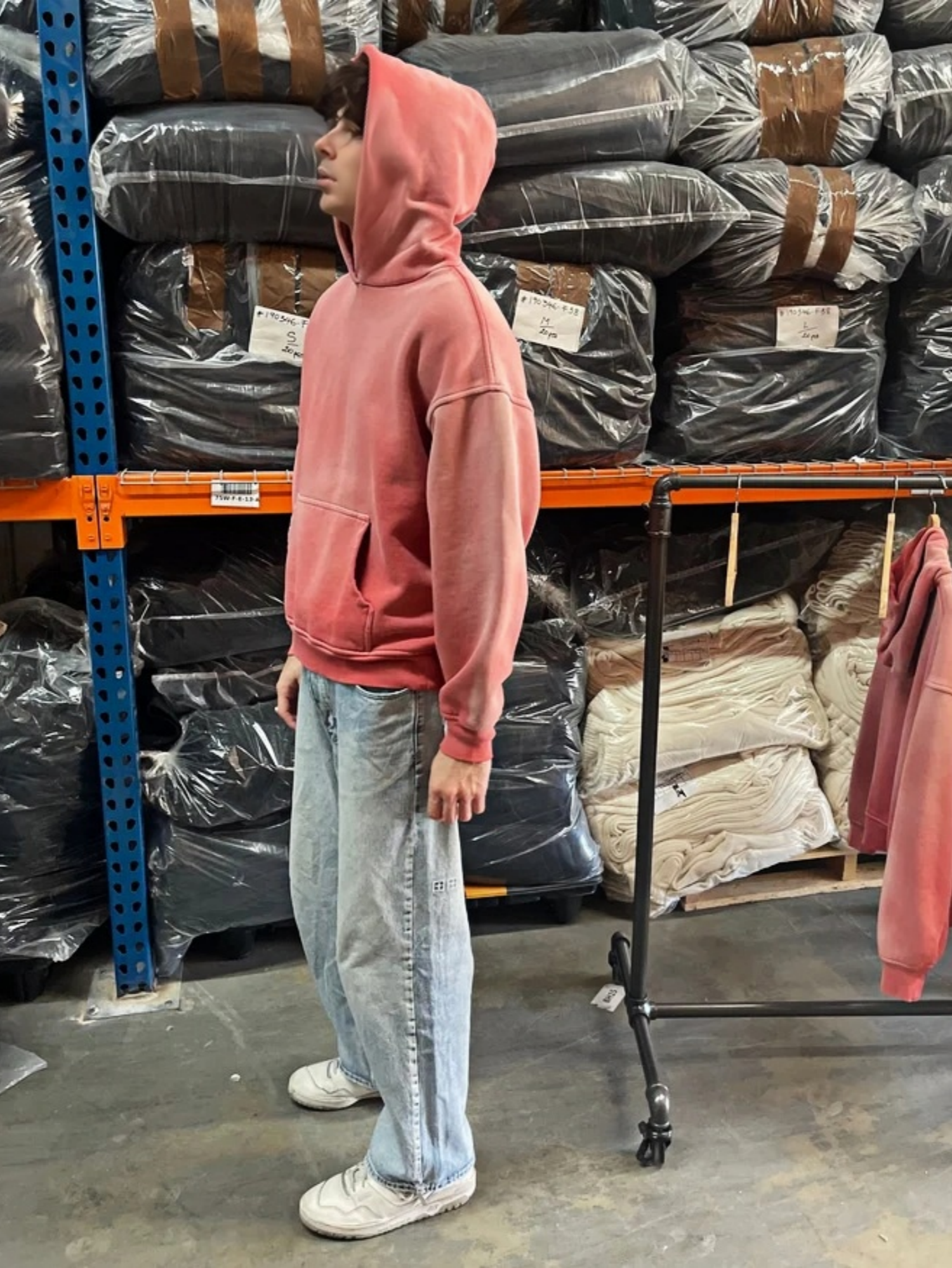 FADED COTTON HOODIE