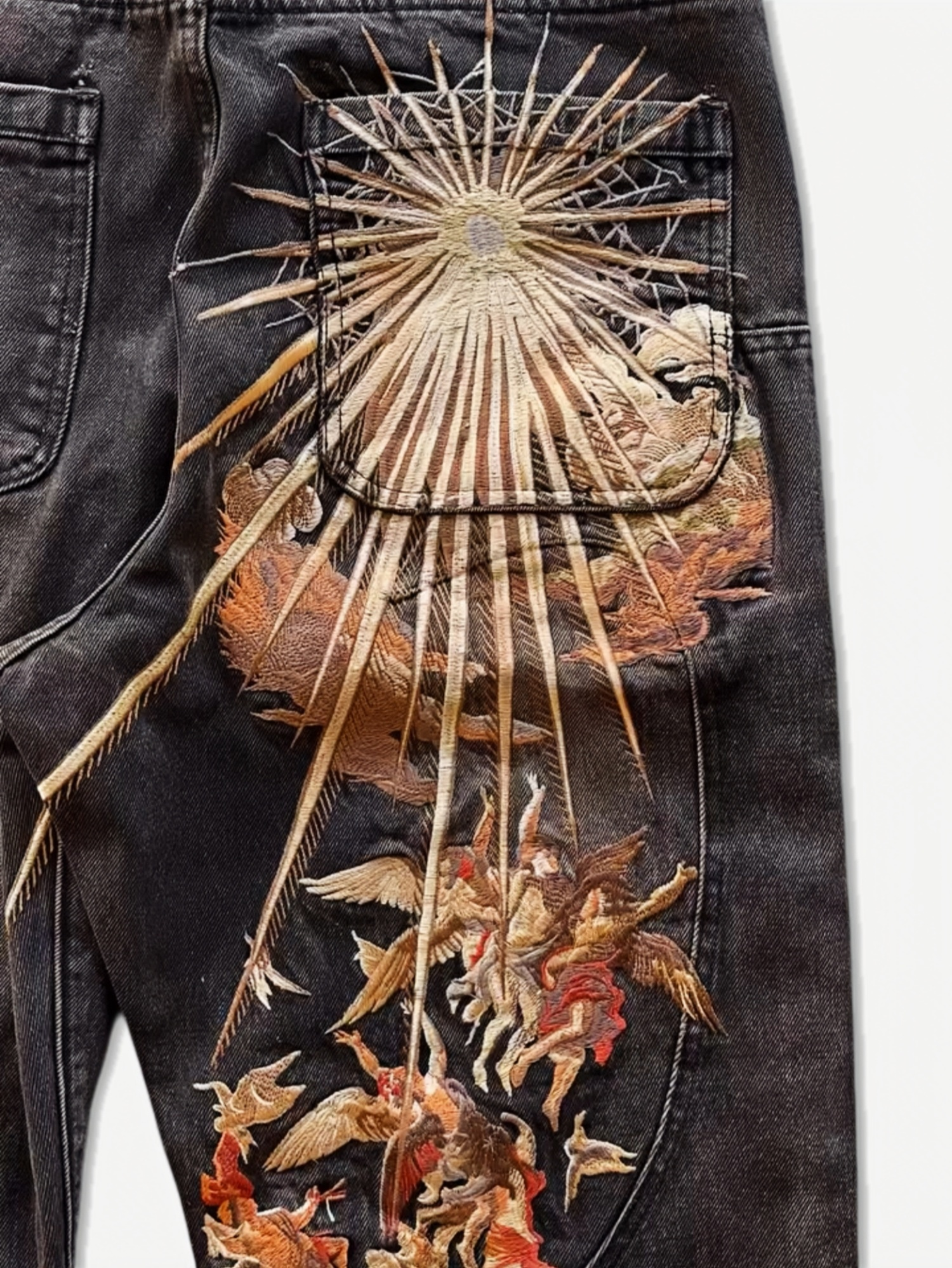DENIM CELESTIAL CURVED SEAM JEANS