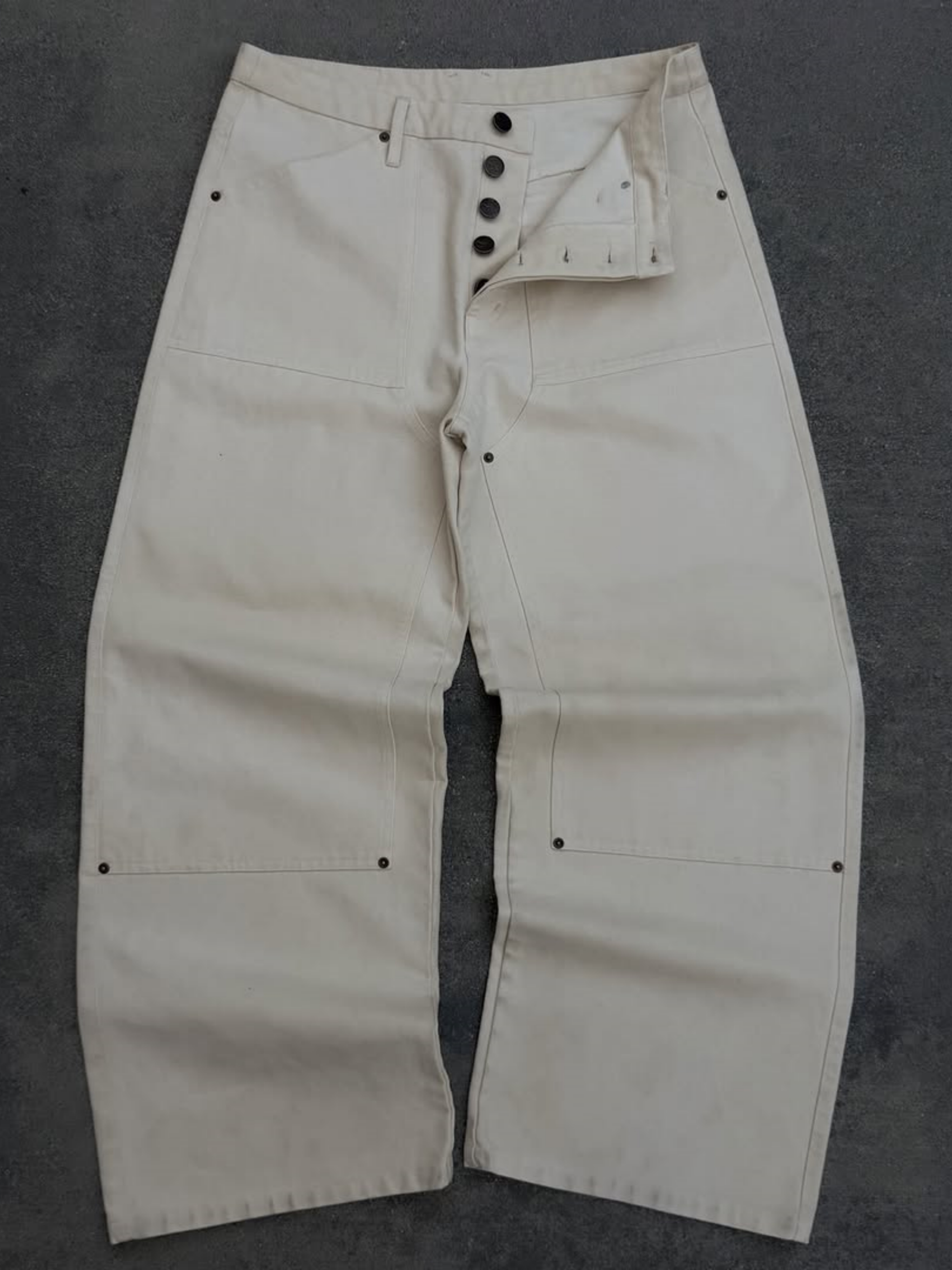 13OZ CANVAS DOUBLE-FRONT TROUSERS