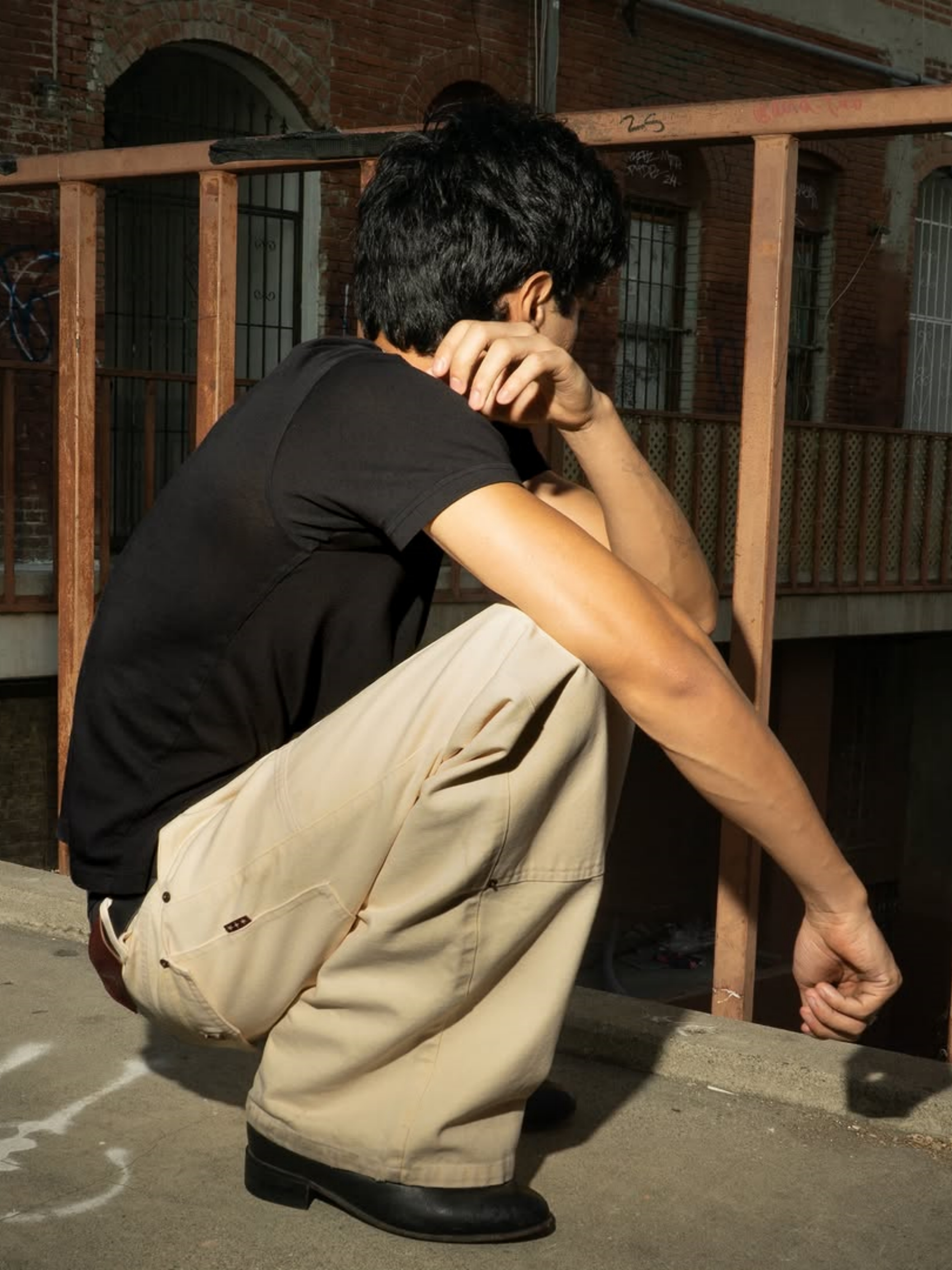 13OZ CANVAS DOUBLE-FRONT TROUSERS