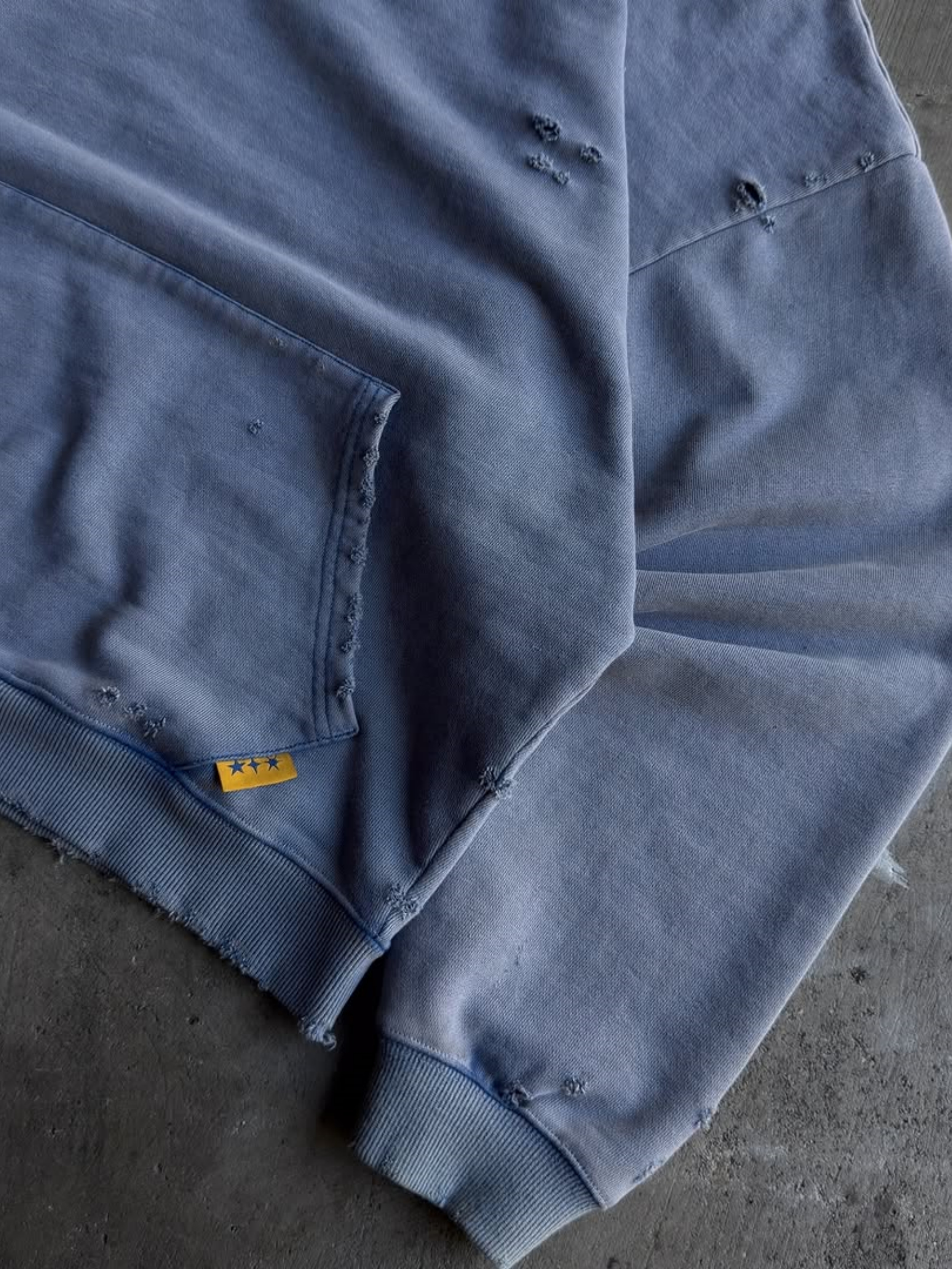 FRENCH TERRY HENLEY HOODIE